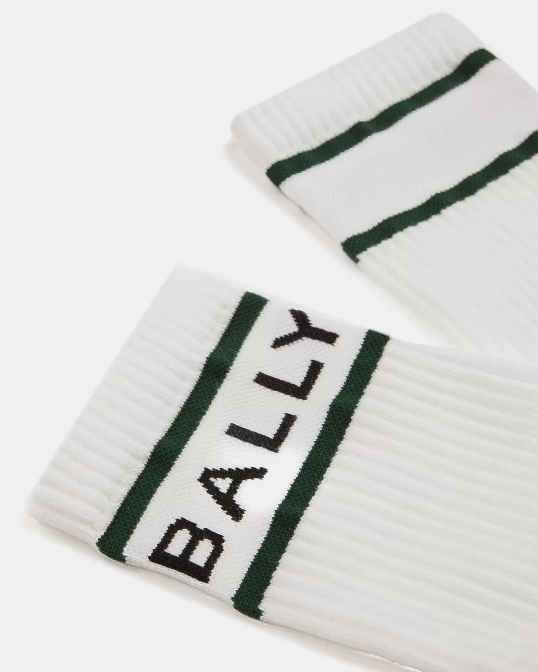 Bally Stripe Socken In und Grün Weiß Cheap