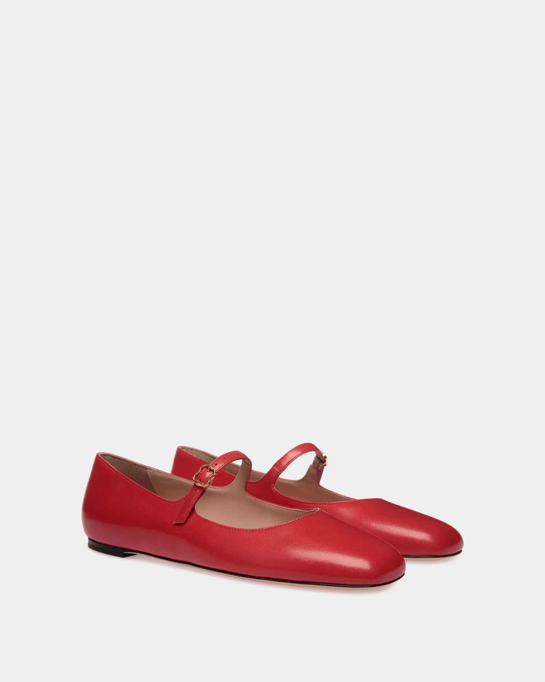 Bally rina Aus Leder In Candy Red Rot Discount