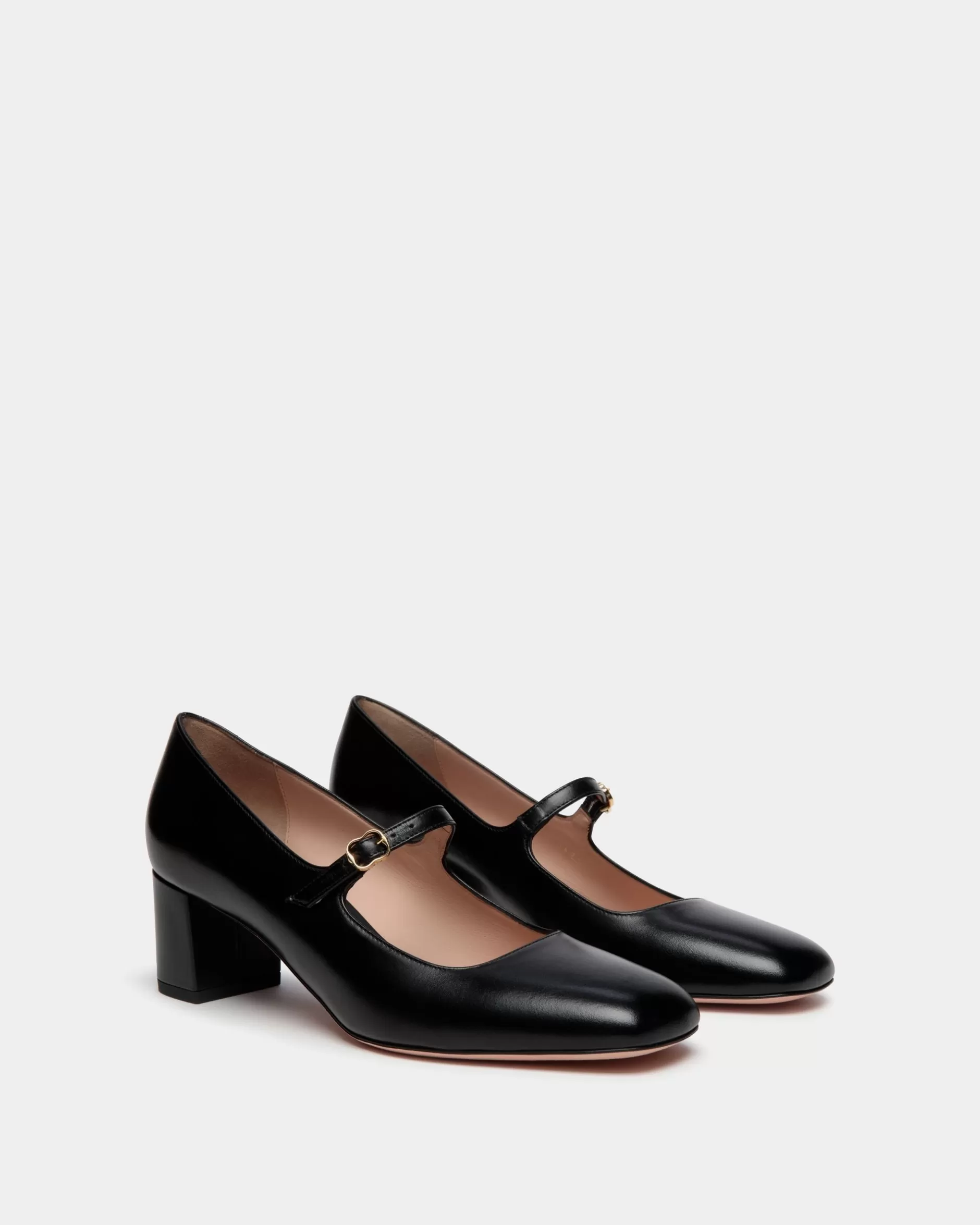 Bally rina Mary-Jane Pumps Aus Leder In Schwarz Hot