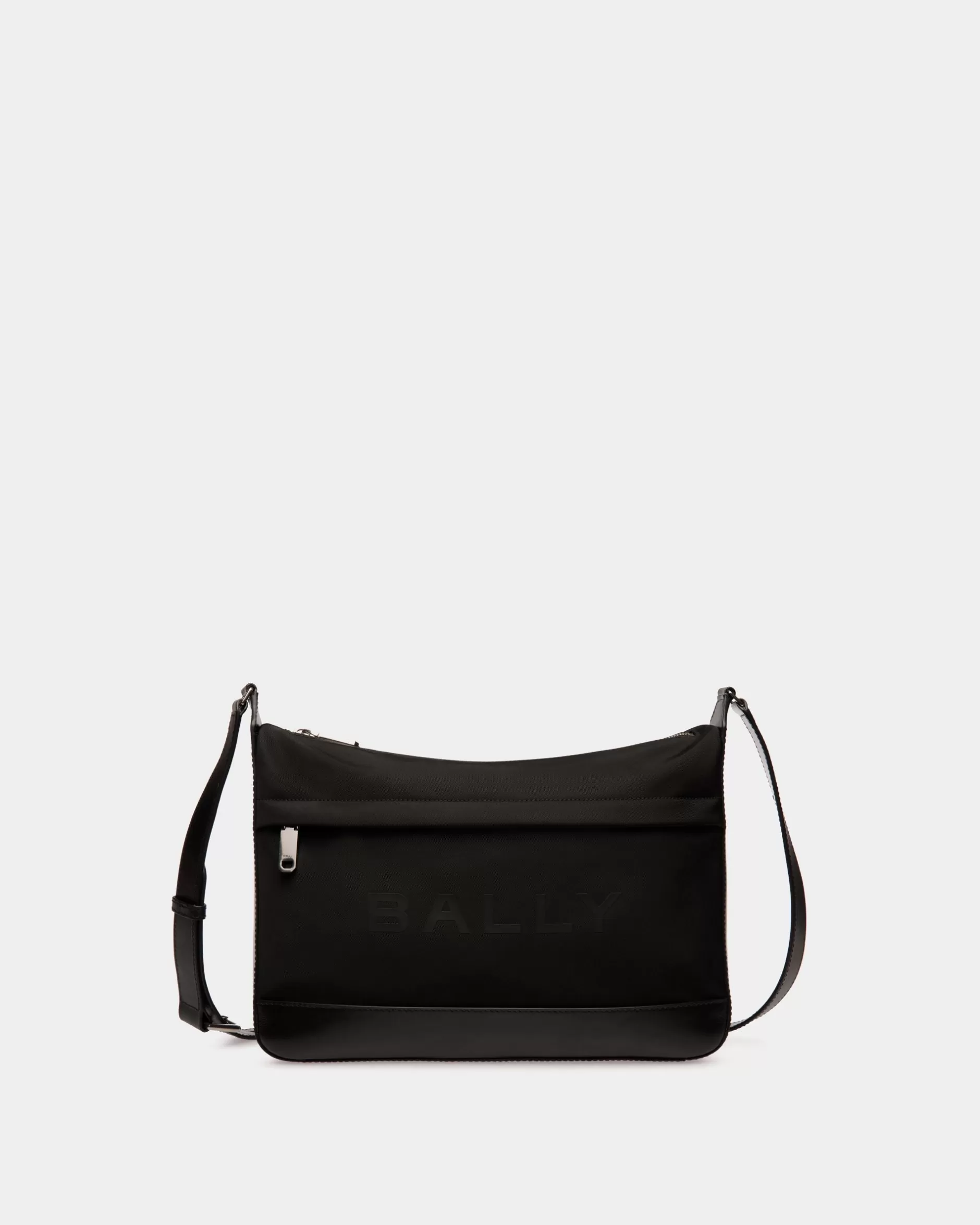 Bally Bar Umhängetasche Aus Nylon Und Leder In Schwarz Discount