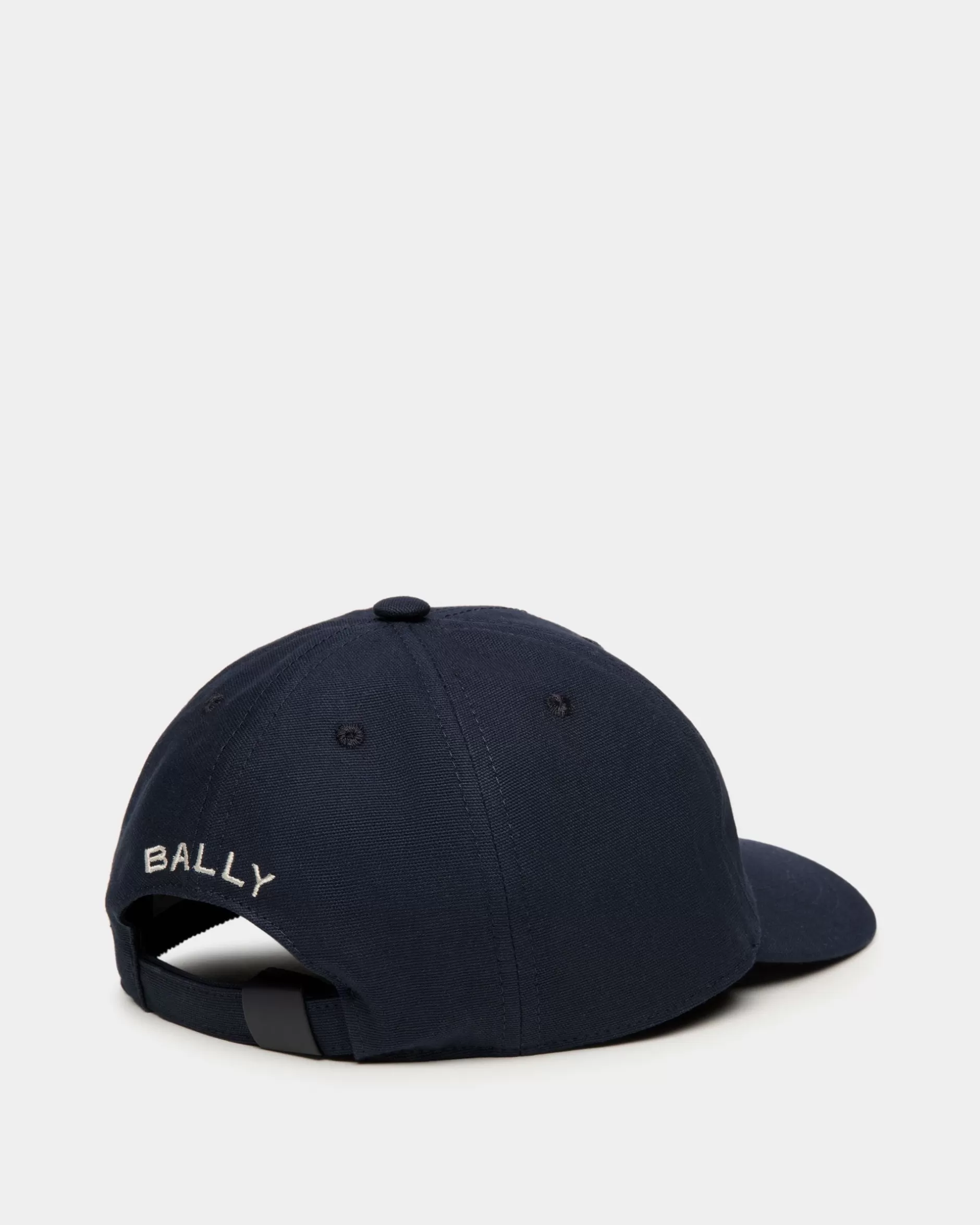 Bally Baseballmütze Aus Baumwolle In Navy Blue Mit Mountain Flowers Blau Shop