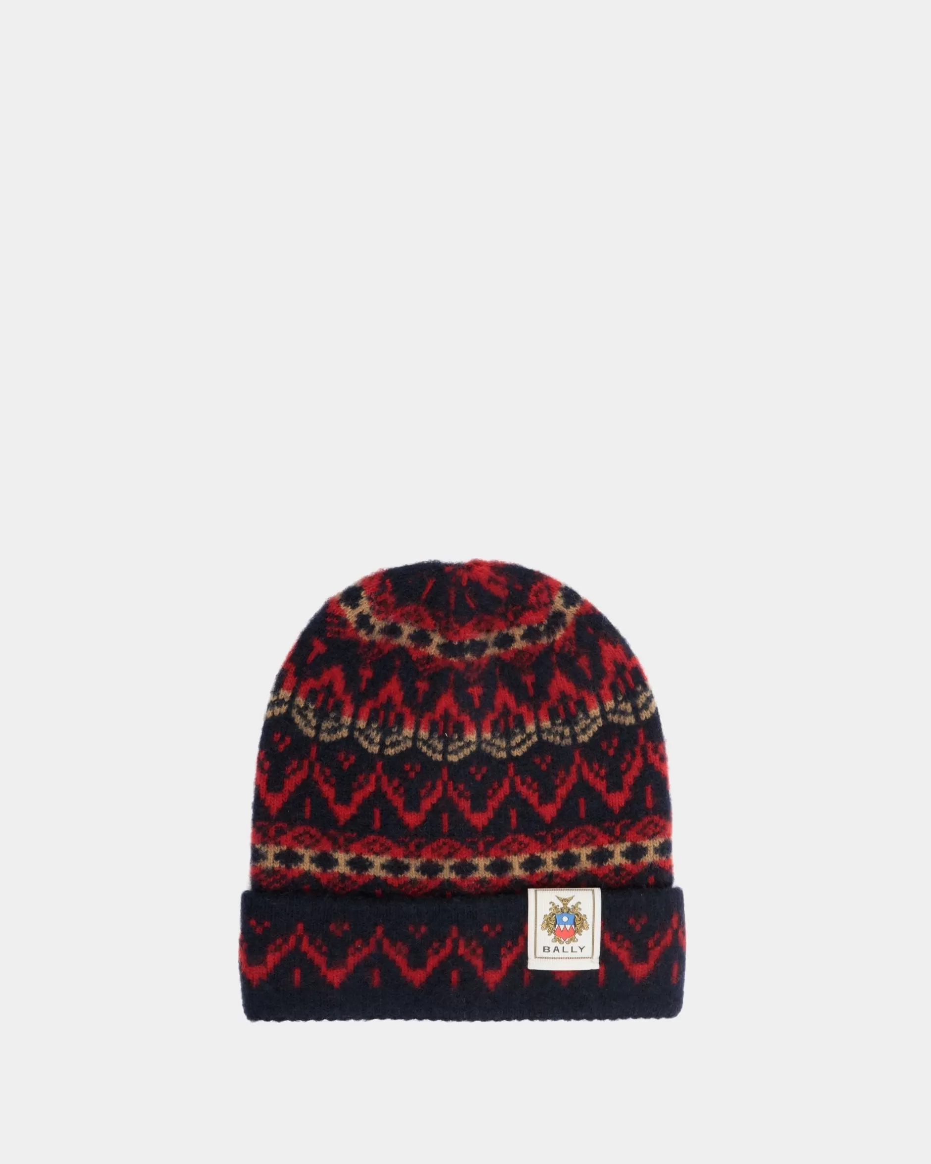 Bally Beanie Aus er Wolle Mehrfarbig Outlet