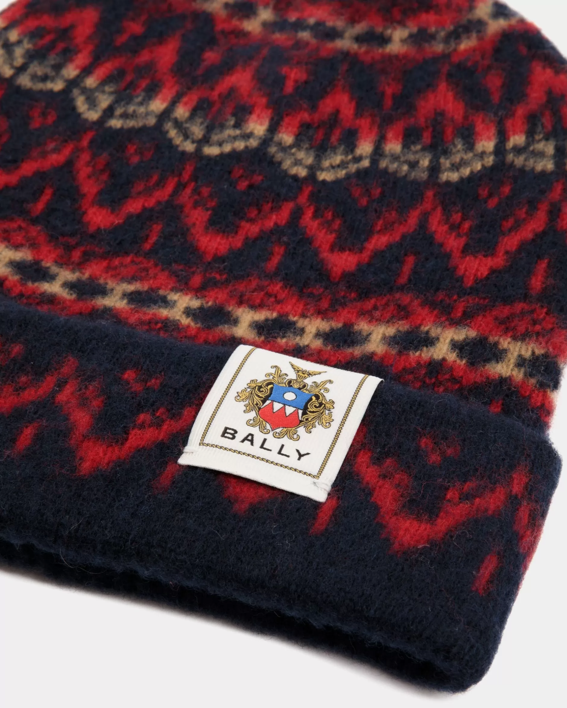 Bally Beanie Aus er Wolle Mehrfarbig Outlet