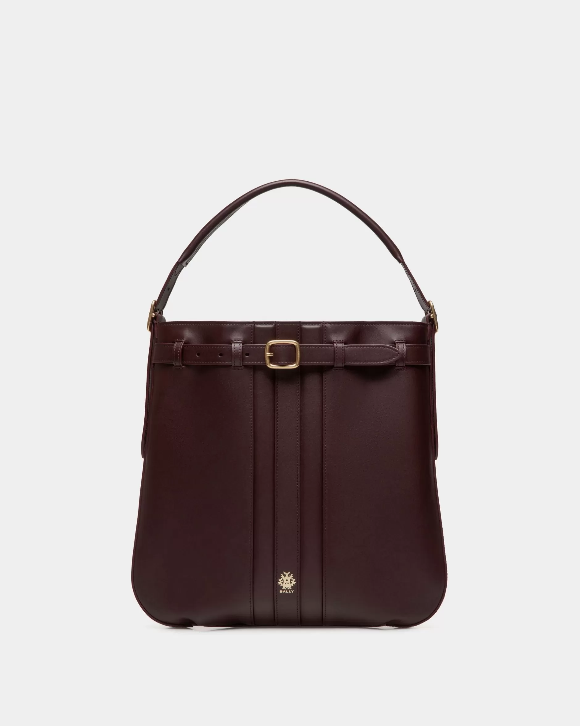 Bally Beckett Crossbody Bag In Deep Burgundy Leather Bordeaux Shop