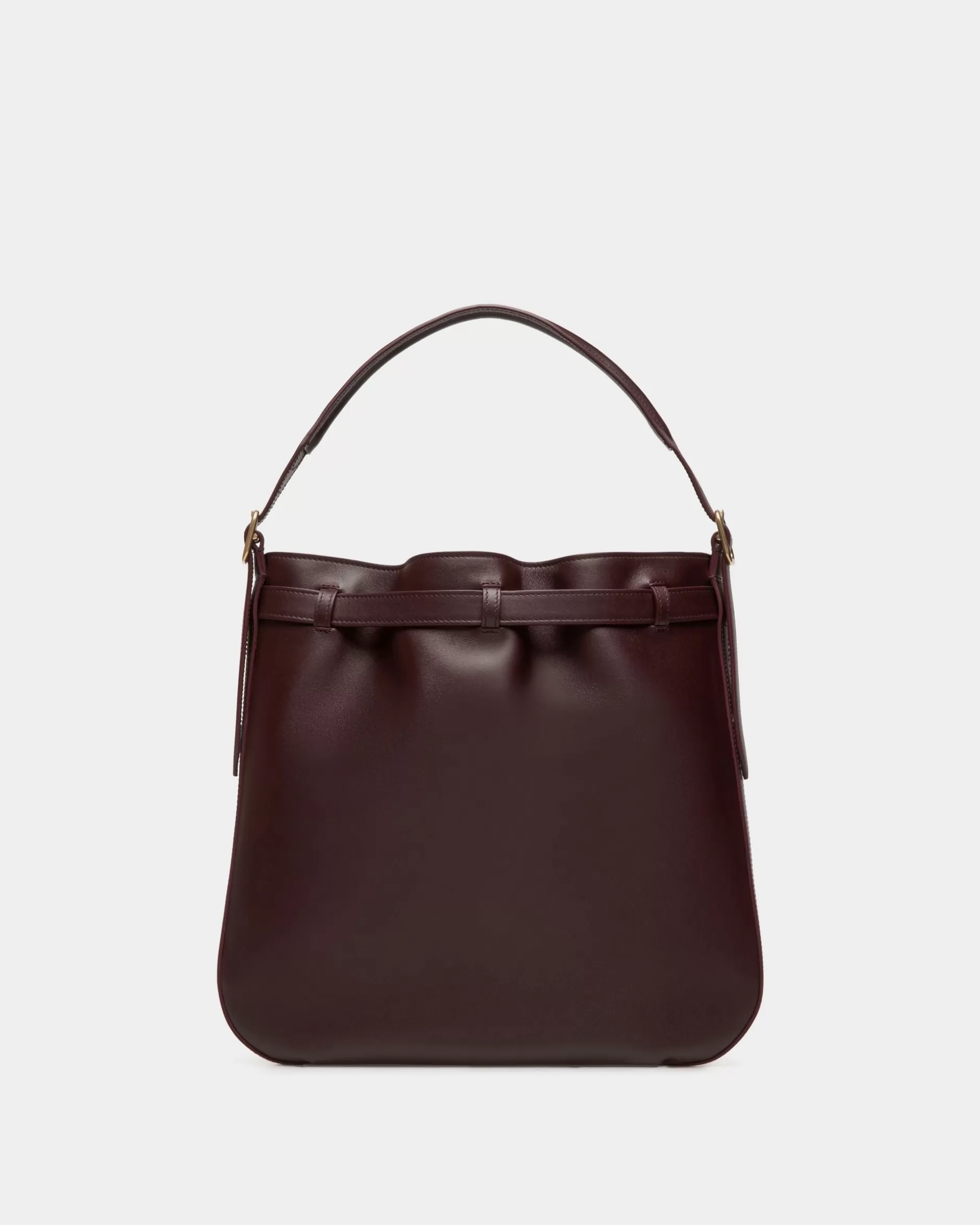 Bally Beckett Crossbody Bag In Deep Burgundy Leather Bordeaux Shop