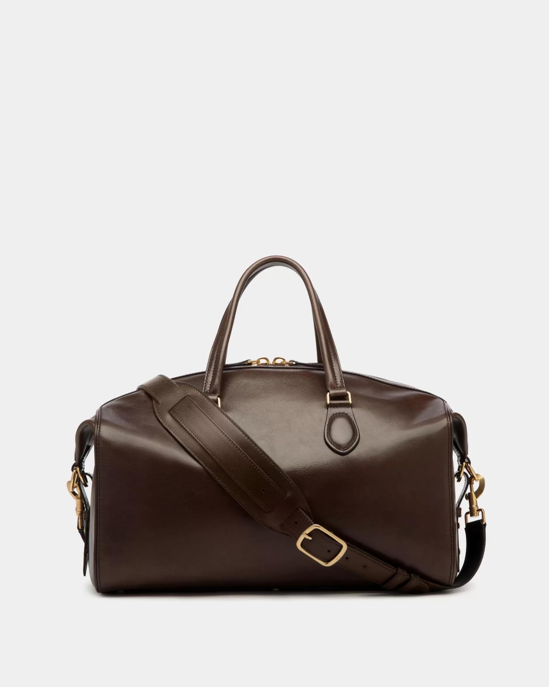 Bally Beckett Reisetasche Aus Ebenholzfarbenem Leder Braun Cheap