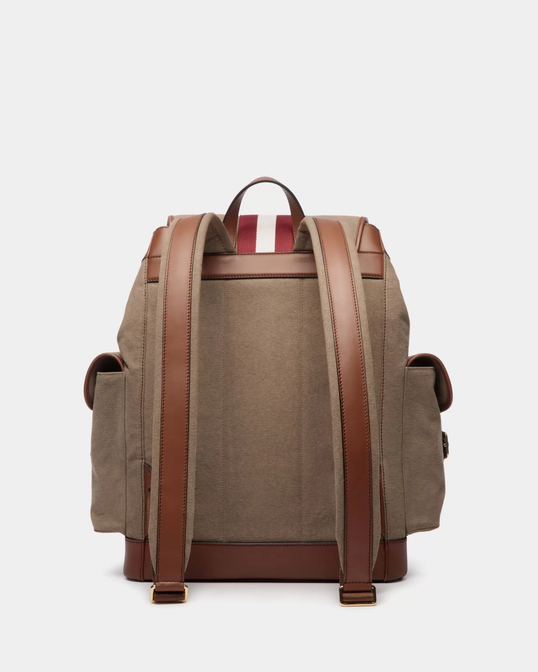 Bally Beckett Rucksack Aus Baumwollcanvas In Kaki Grün Clearance