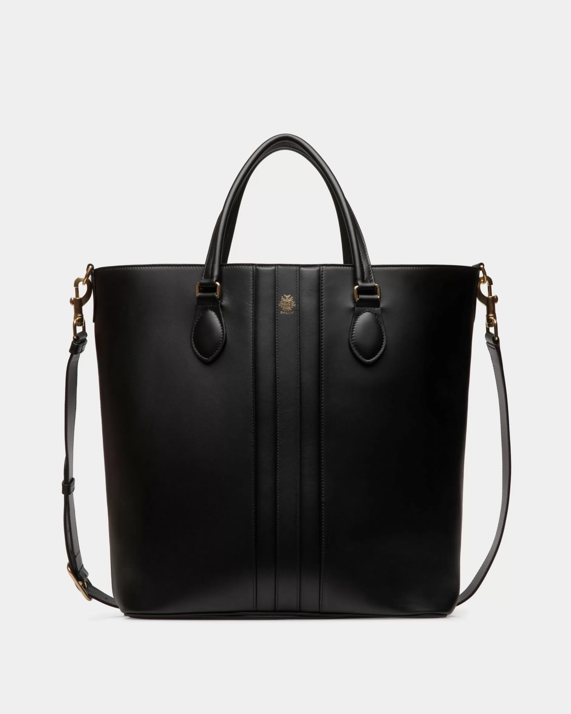 Bally Beckett Tote In Black Leather Schwarz Shop