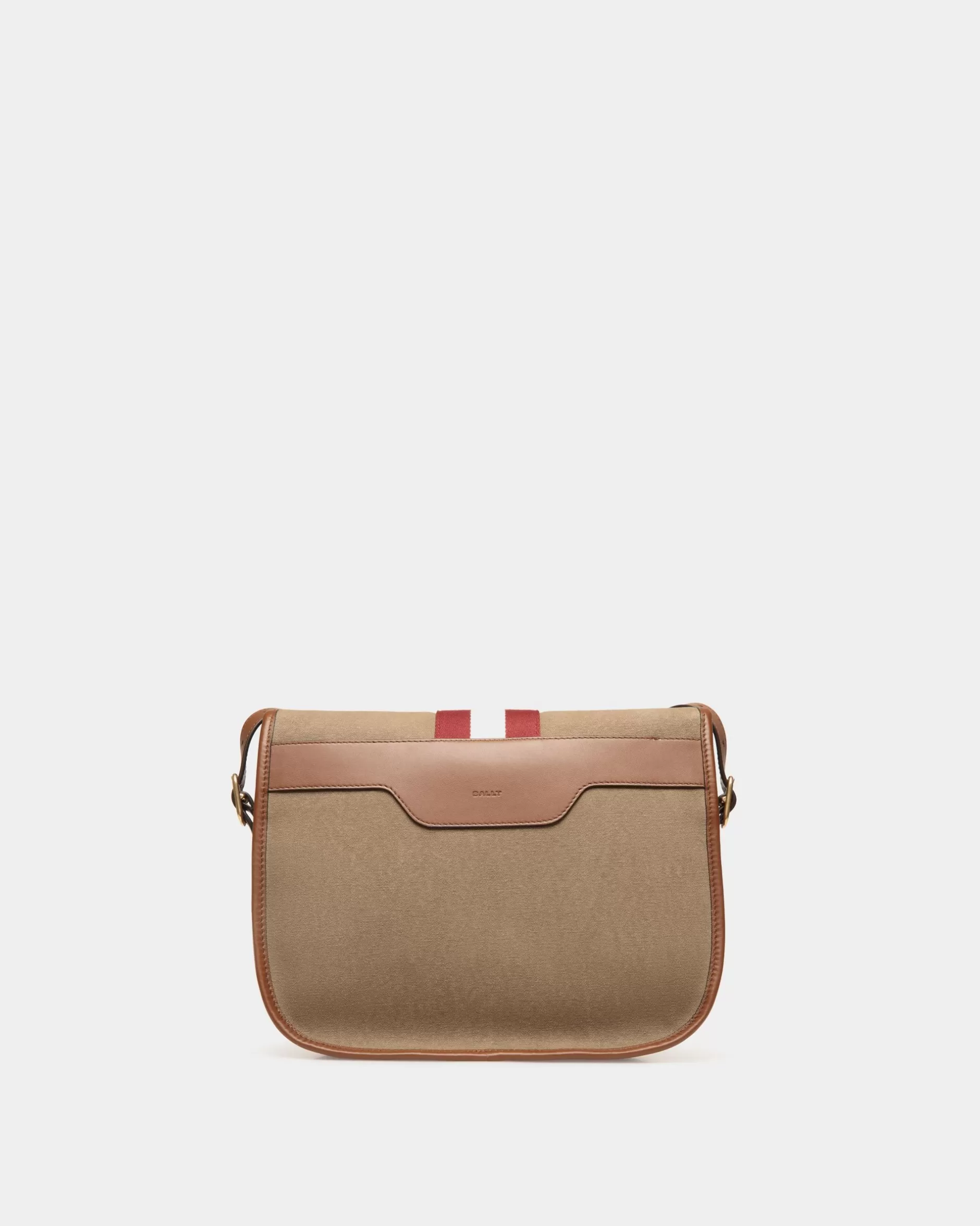 Bally Beckett Umhängetasche Aus Baumwollcanvas In Khaki Grün Sale