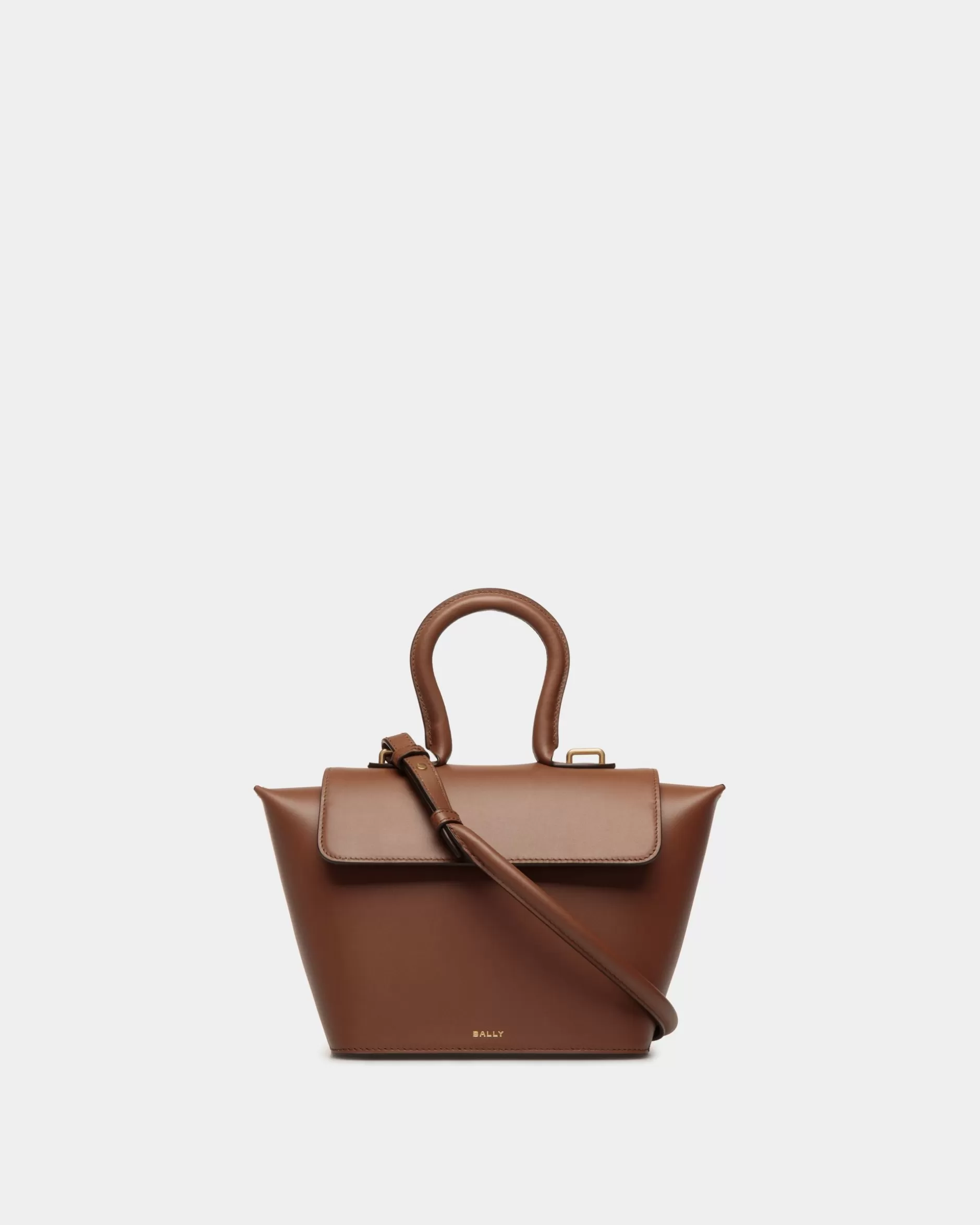 Bally Belle Henkeltasche Aus Leder In Braun New