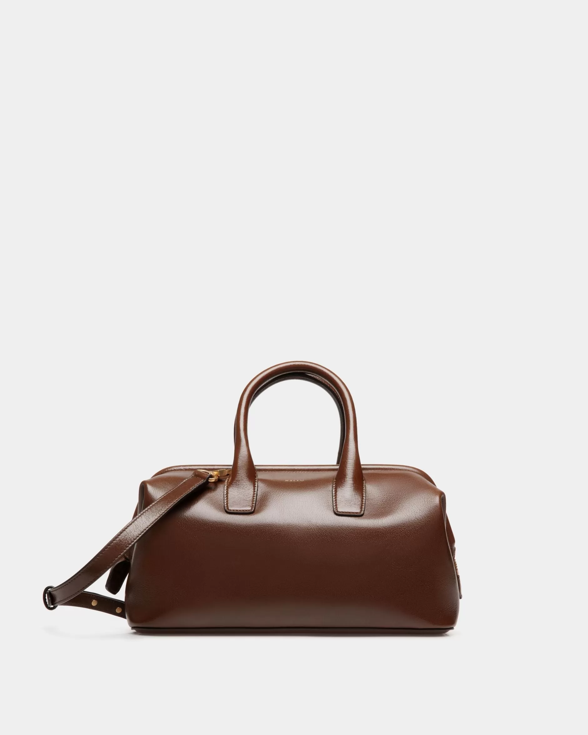 Bally Belle Small Top Handle Bag In Marron Glacé Leather Braun Online