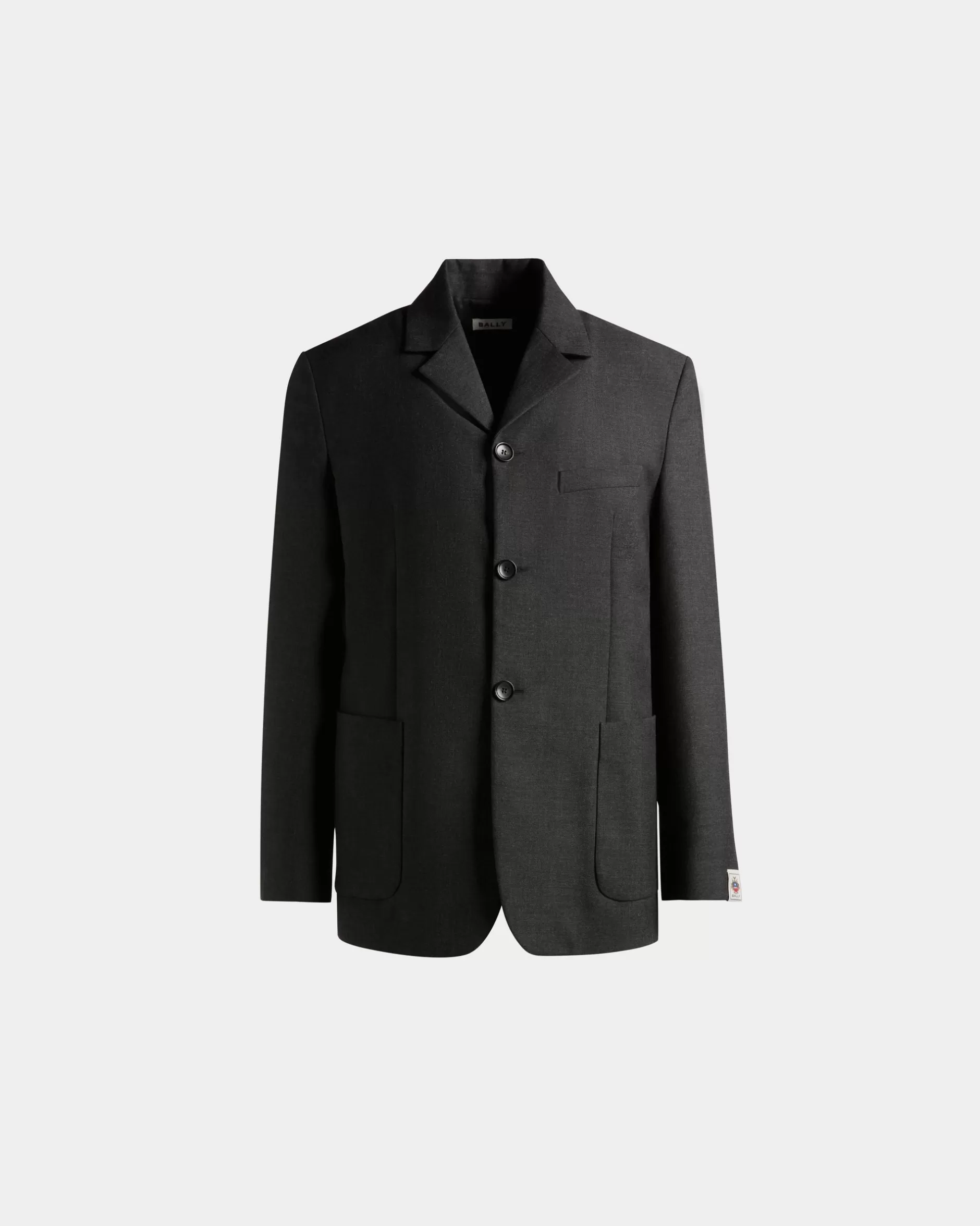 Bally Blazer Aus Wolle In Dunkel Grau Shop