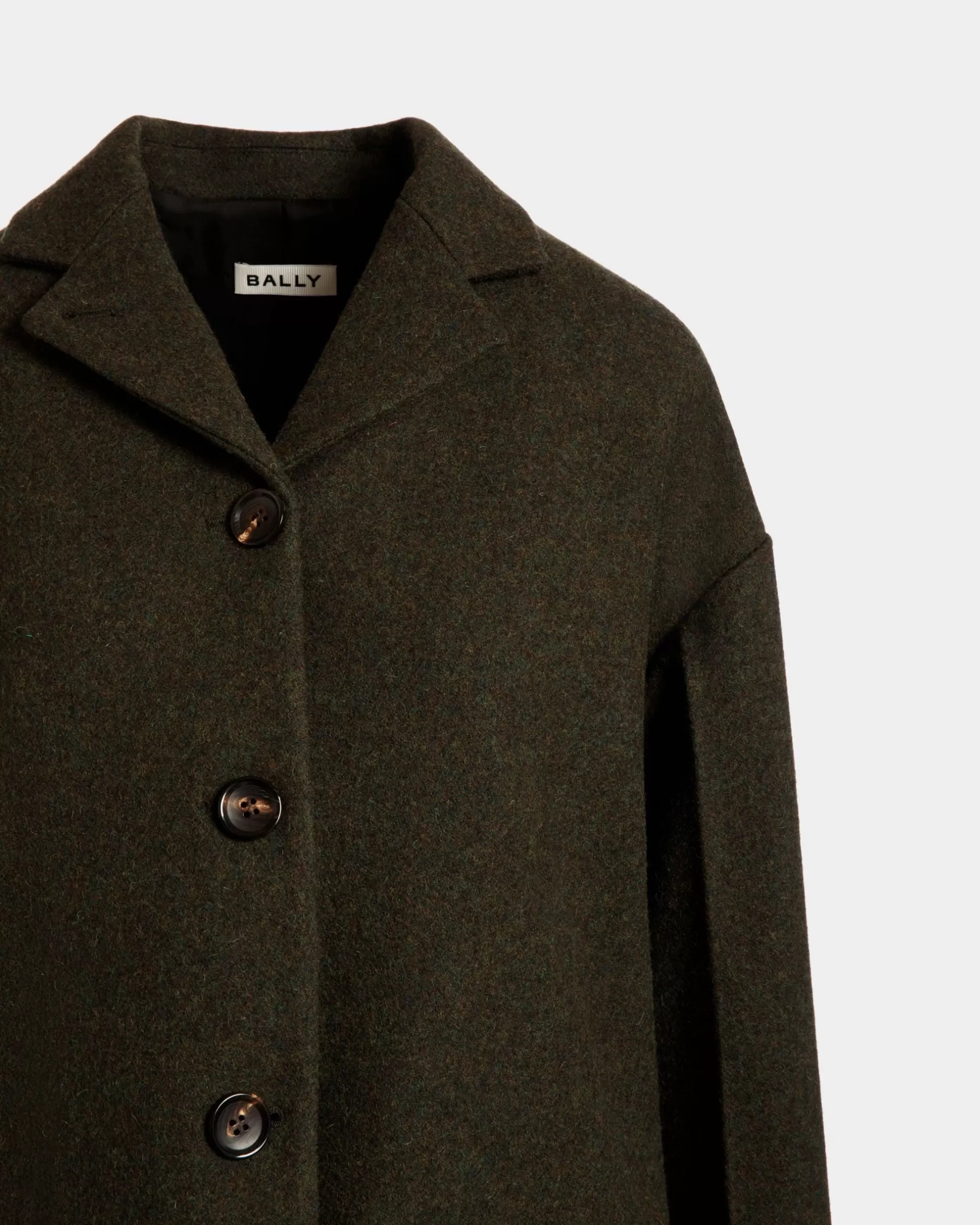 Bally Blazer In Dark Green Wool Grün Cheap