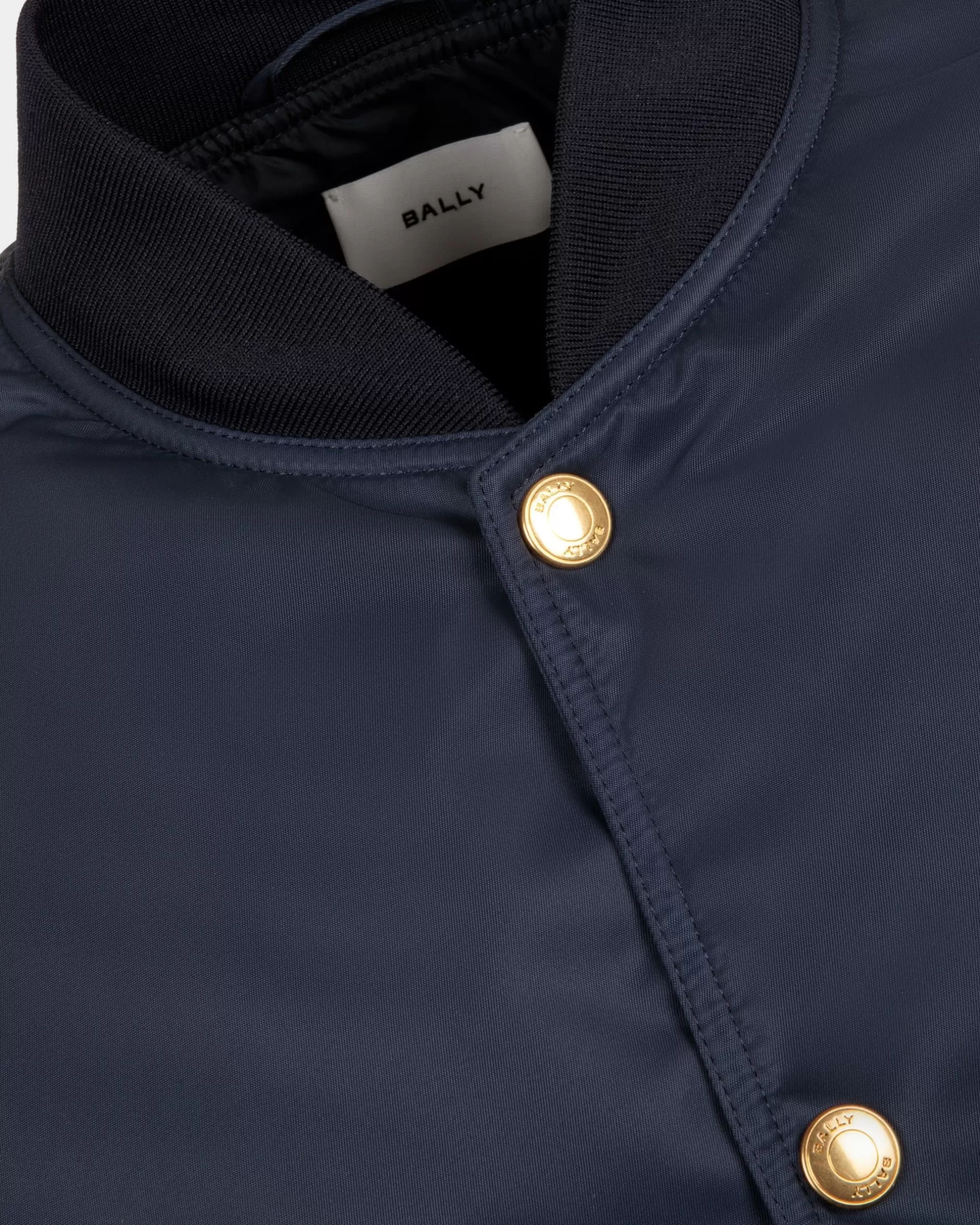 Bally Bomberjacke Aus Dunkelem Nylon Blau Shop