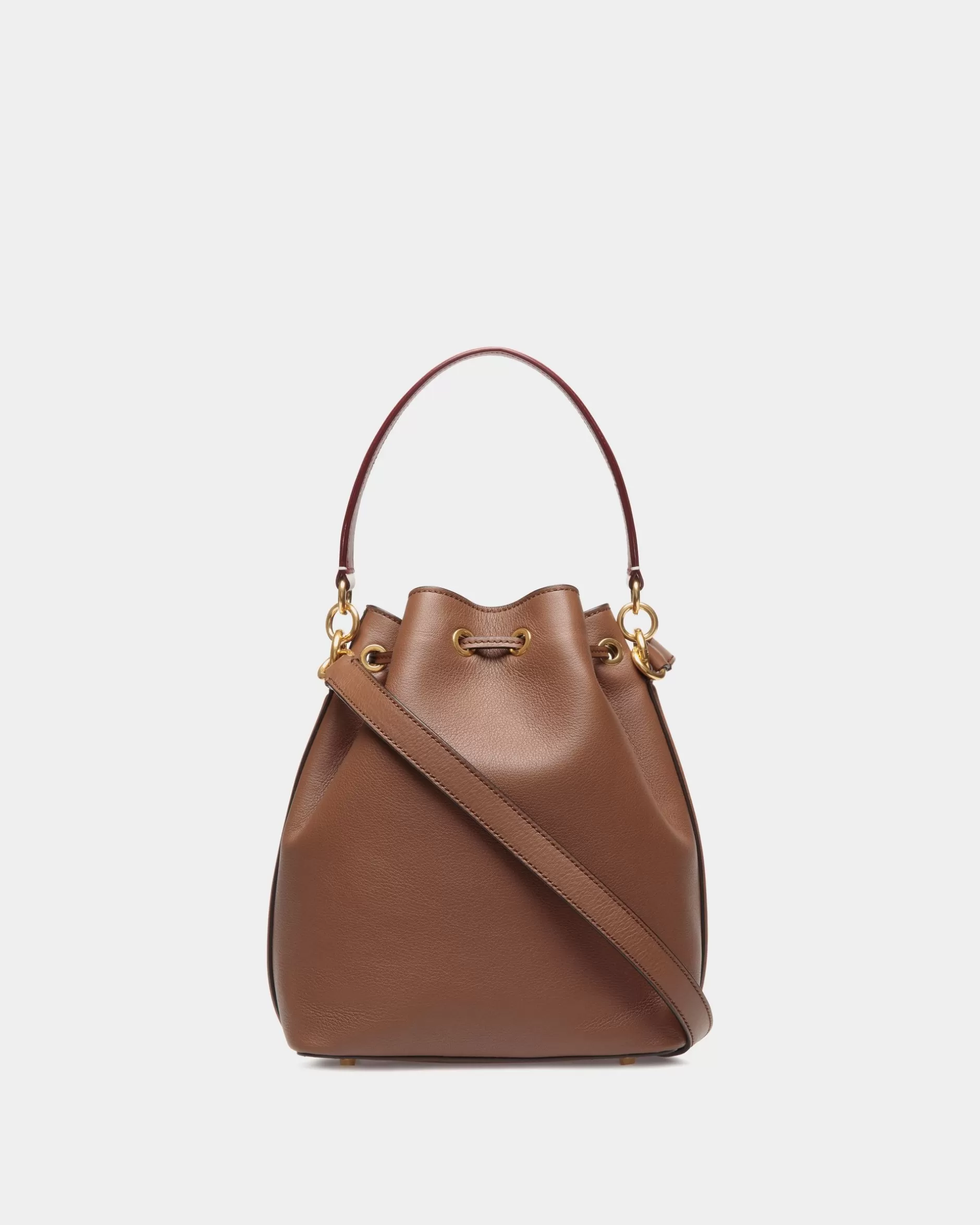 Bally Code Beuteltasche Aus Leder In Braun Flash Sale