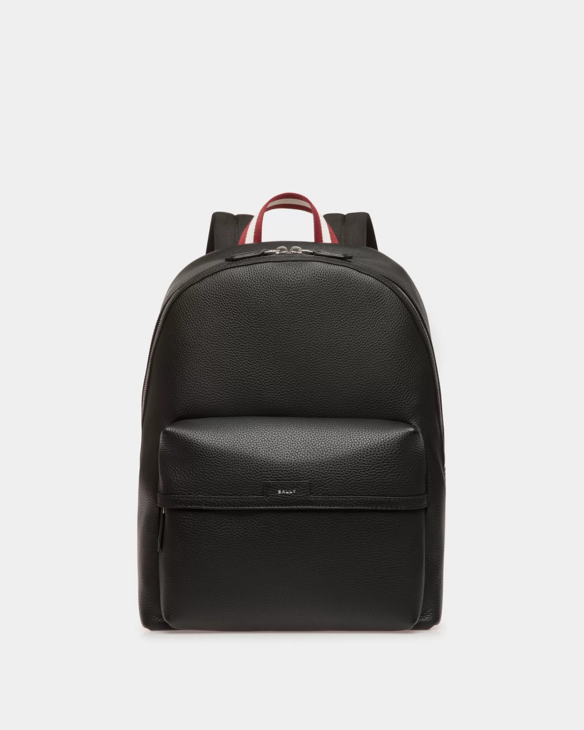 Bally Code Rucksack Aus Genarbtem Leder In Schwarz Flash Sale