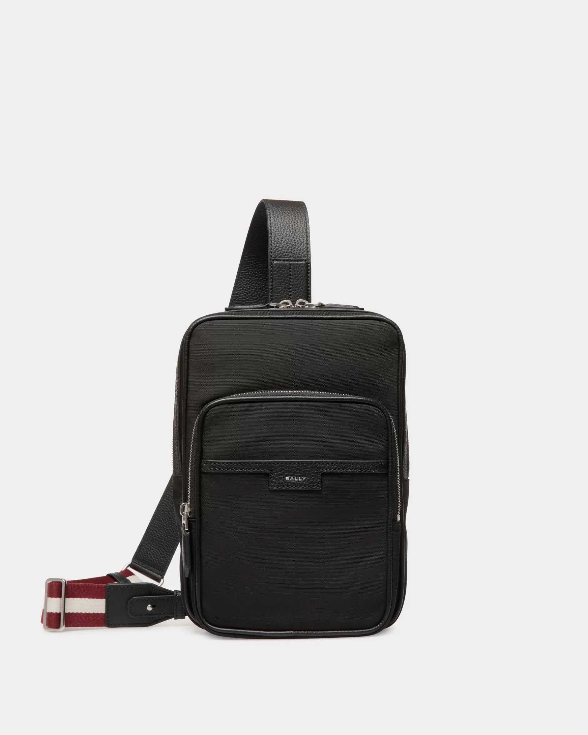 Bally Code Sling Bag Aus Nylon Schwarz Store