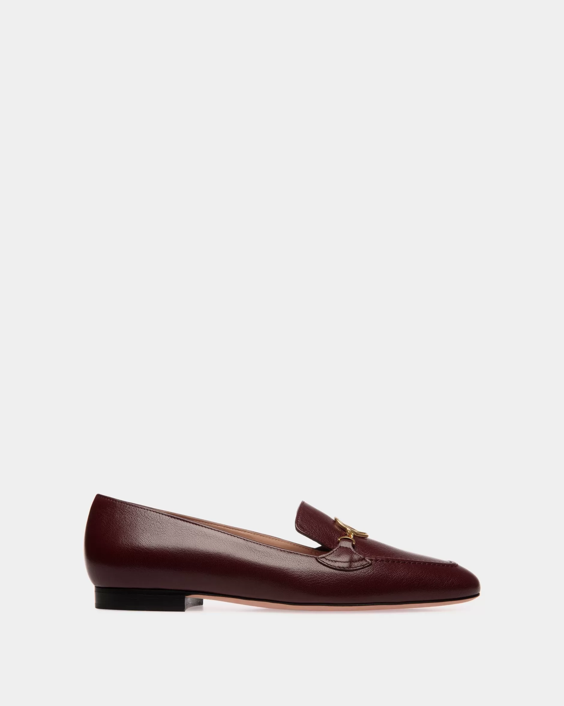 Bally Daily Emblem Loafer Aus Leder In Andorra Rot Discount