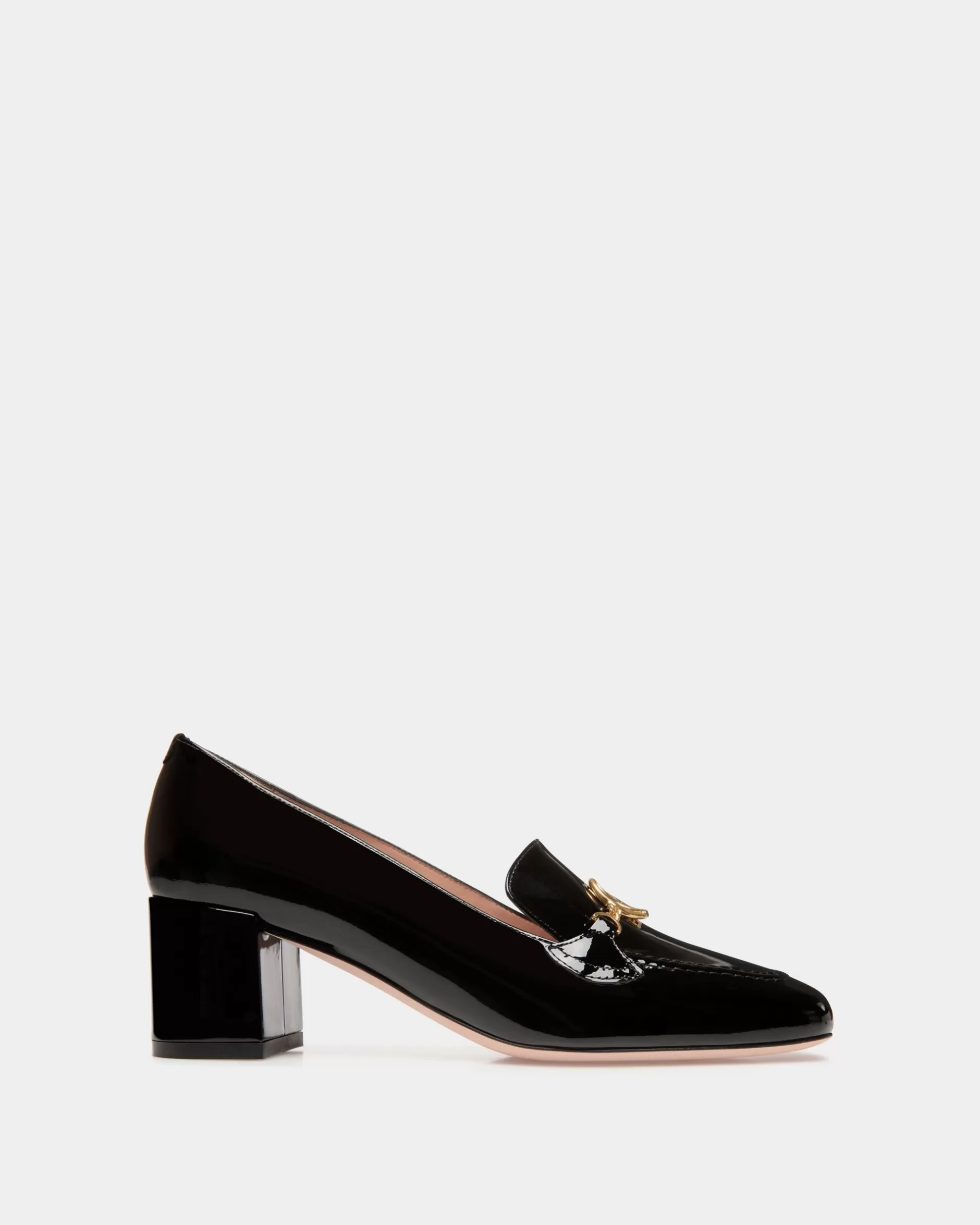 Bally Daily Emblem Pumps Aus em Lackleder Schwarz Best