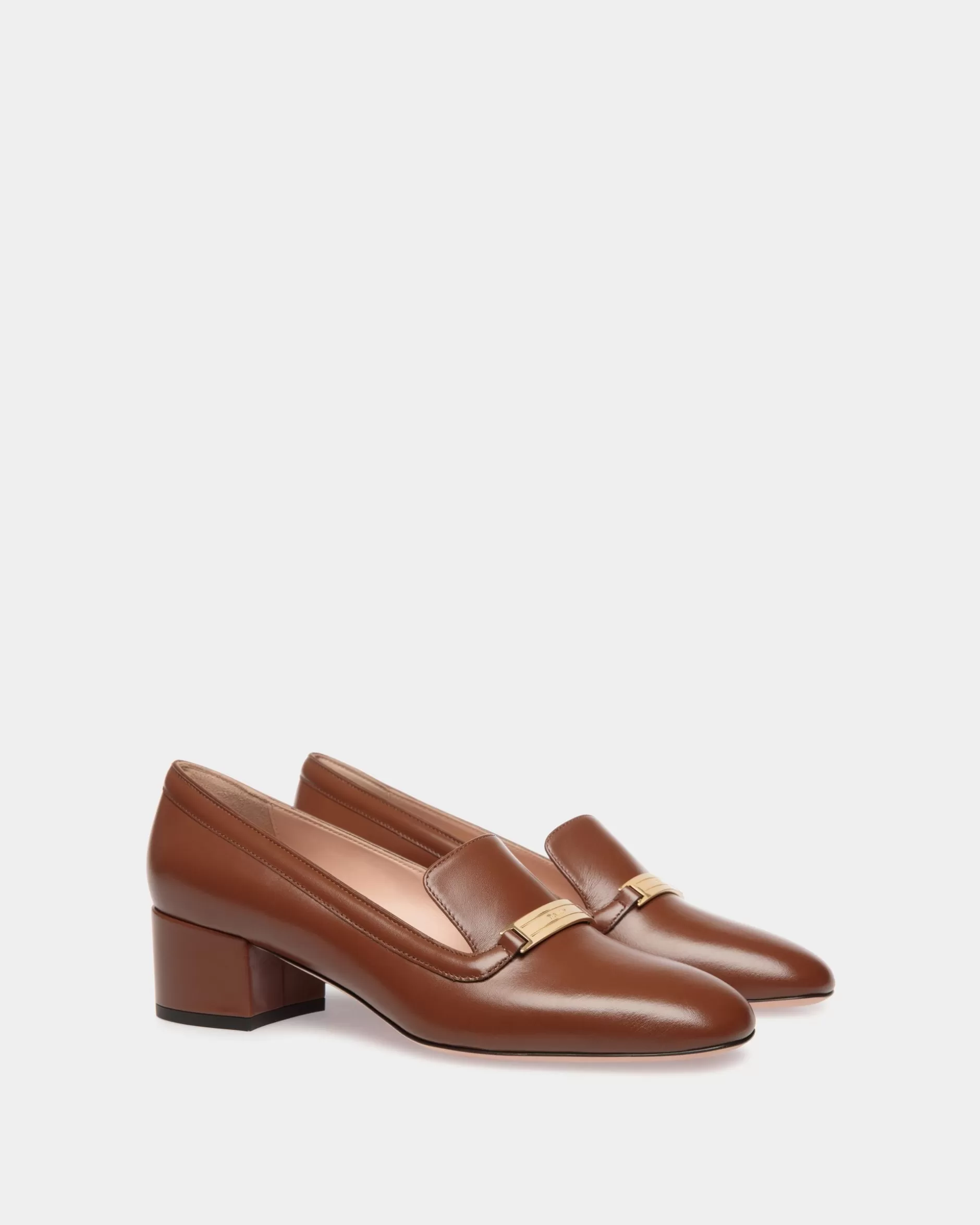 Bally Deco Pump In em Leder Braun Sale