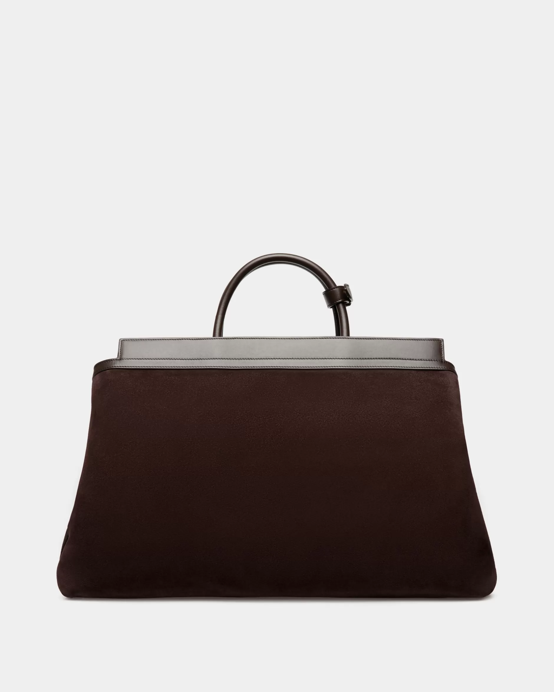 Bally Deco Reisetasche Aus Veloursleder Und Leder In Ebenholz Braun Shop