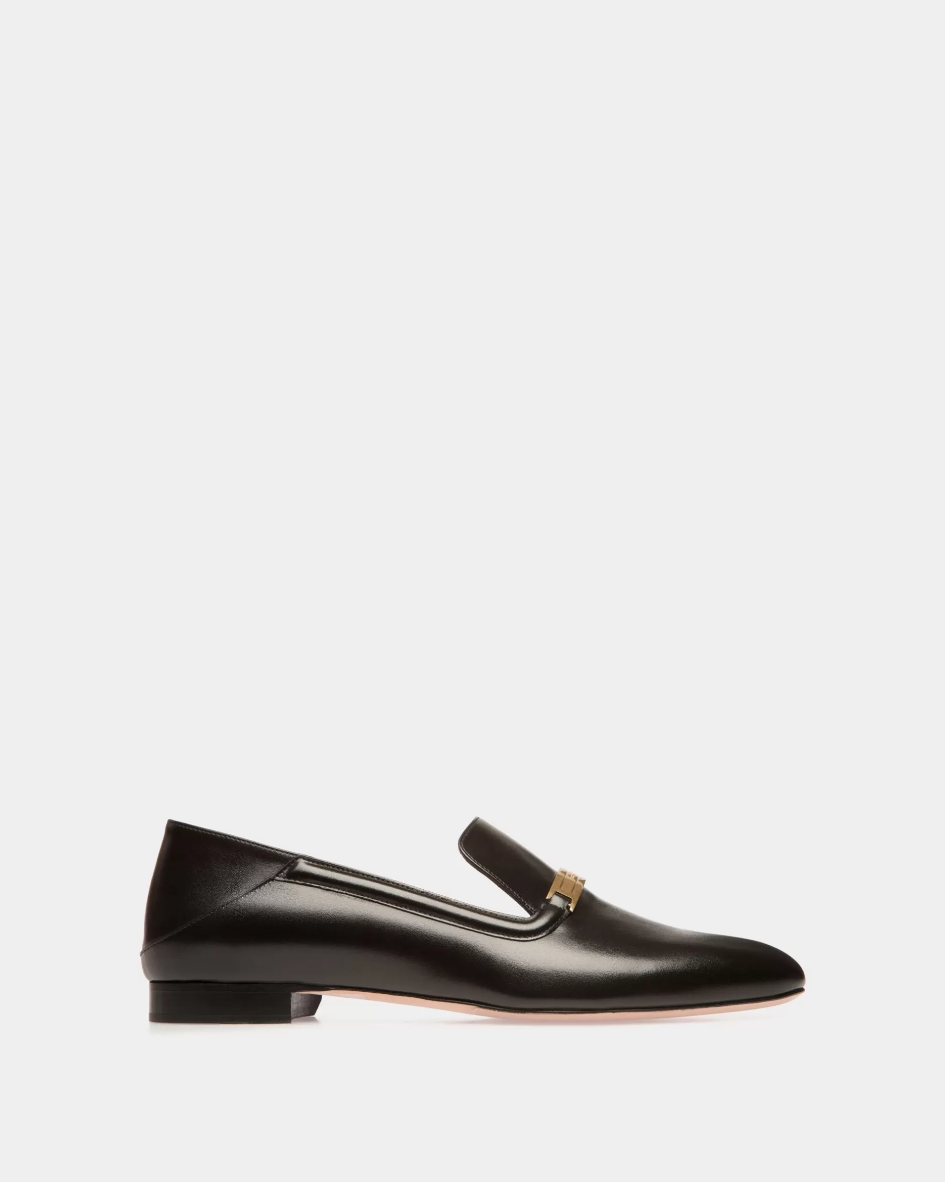 Bally Deco Slipper Aus Leder In Schwarz Discount