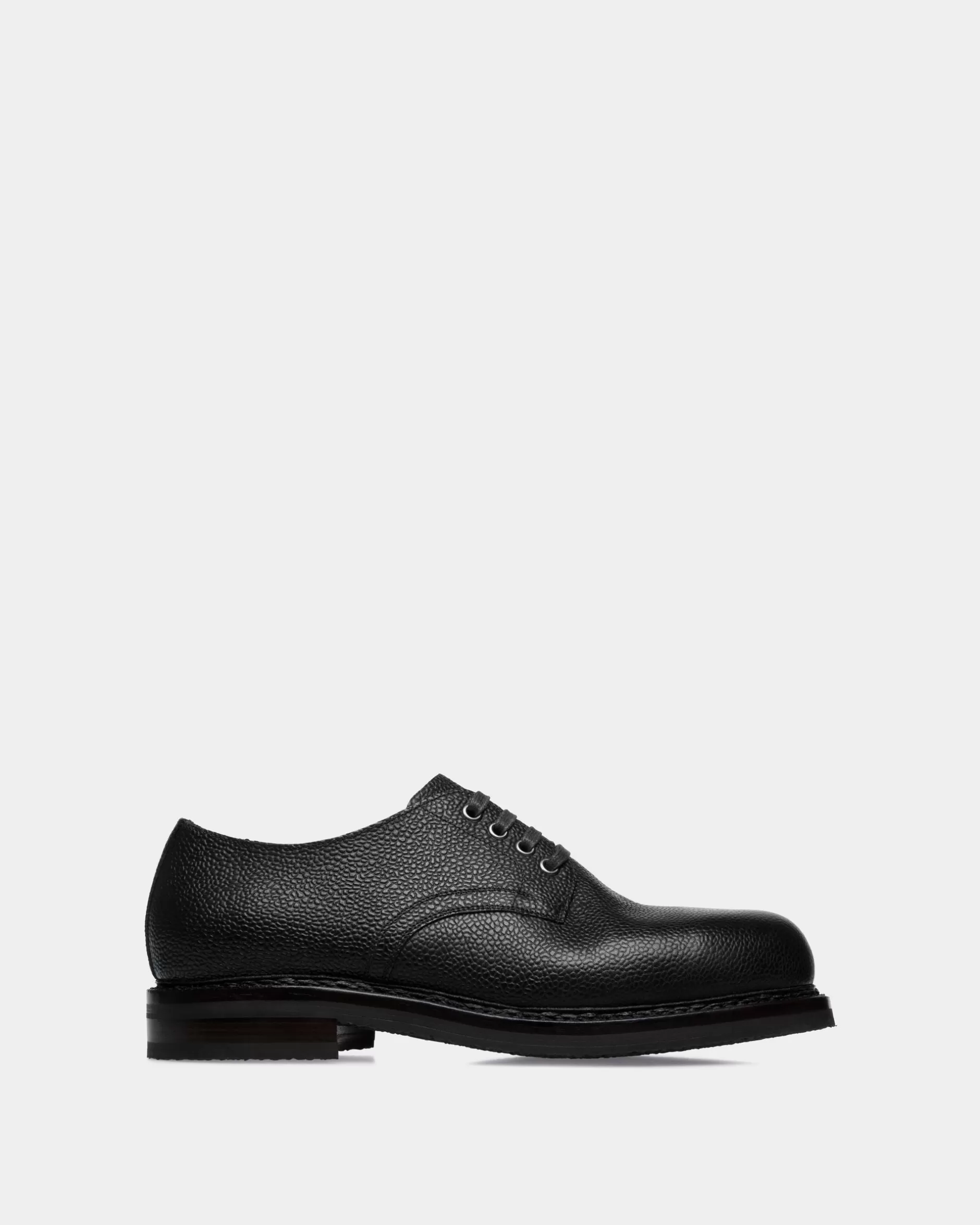 Bally Derbys Norwelt Aus Genarbtem Leder In Schwarz Fashion