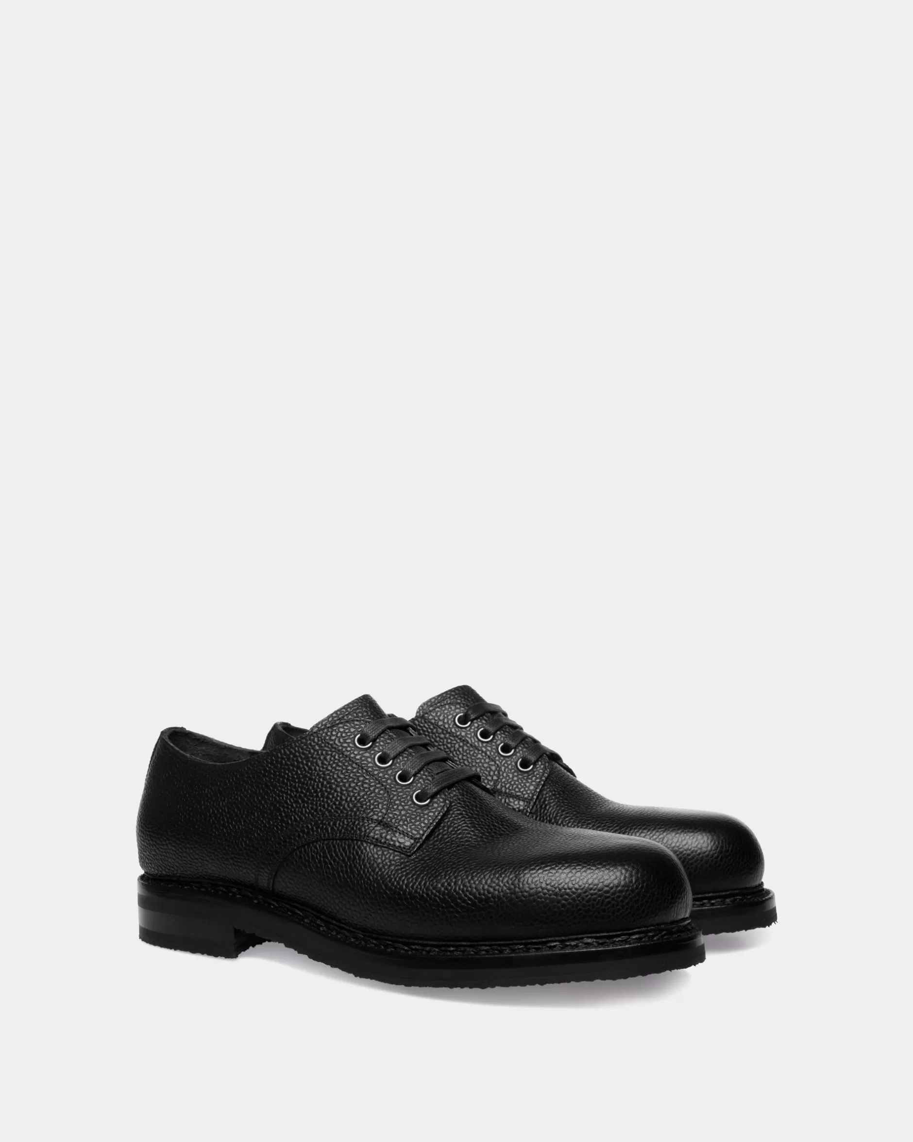 Bally Derbys Norwelt Aus Genarbtem Leder In Schwarz Fashion