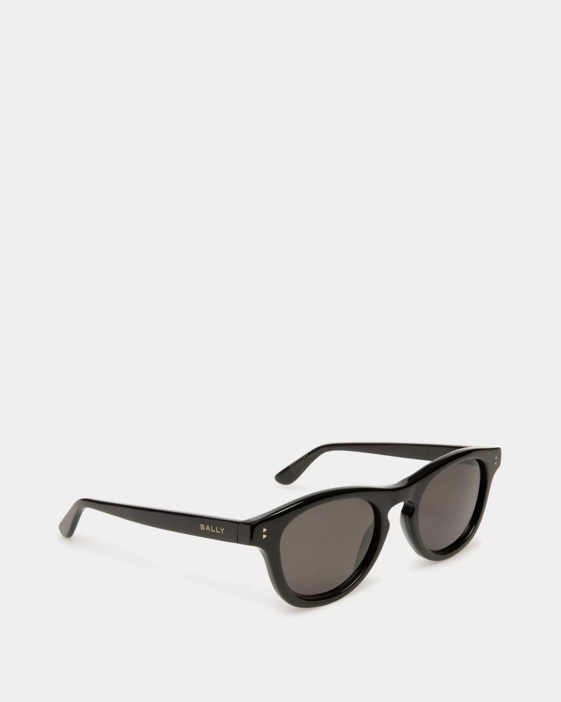 Bally Dieter Sonnenbrille Aus em Acetat Schwarz Best