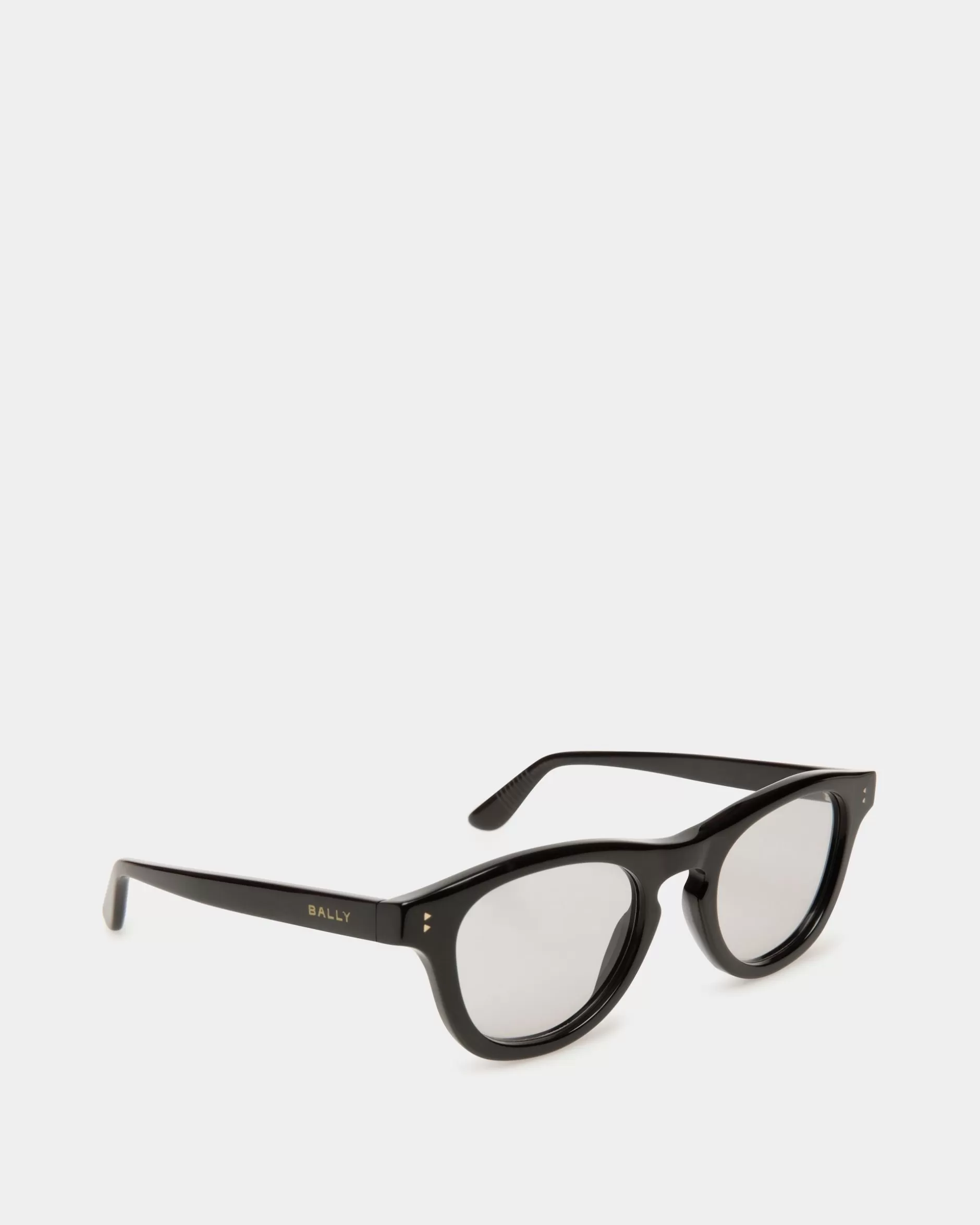 Bally Dieter Sonnenbrille Aus em Acetat Schwarz Fashion