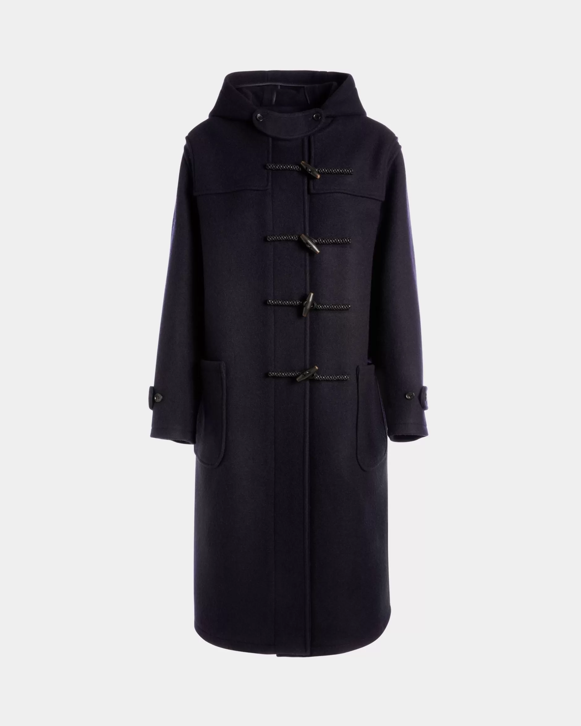 Bally Duffelcoat Aus Wolle In Navy Blue Blau Best