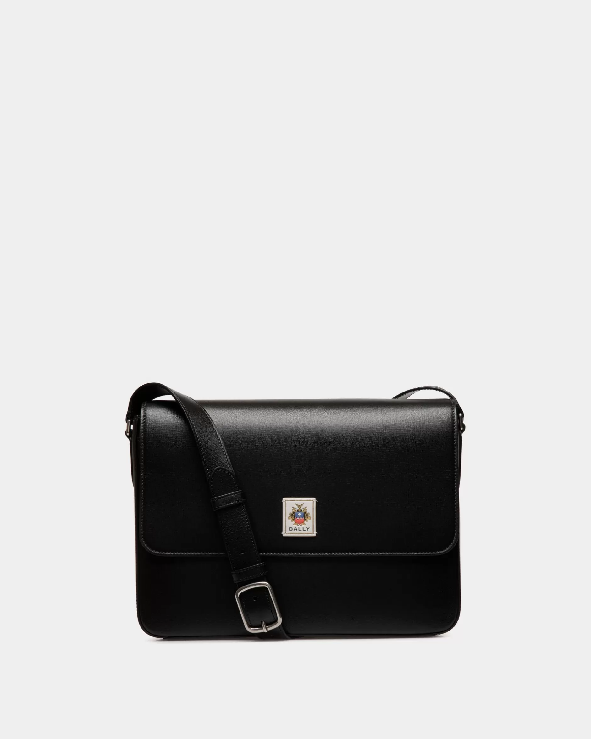 Bally Easy Messenger Bag In Black Leather Schwarz Clearance