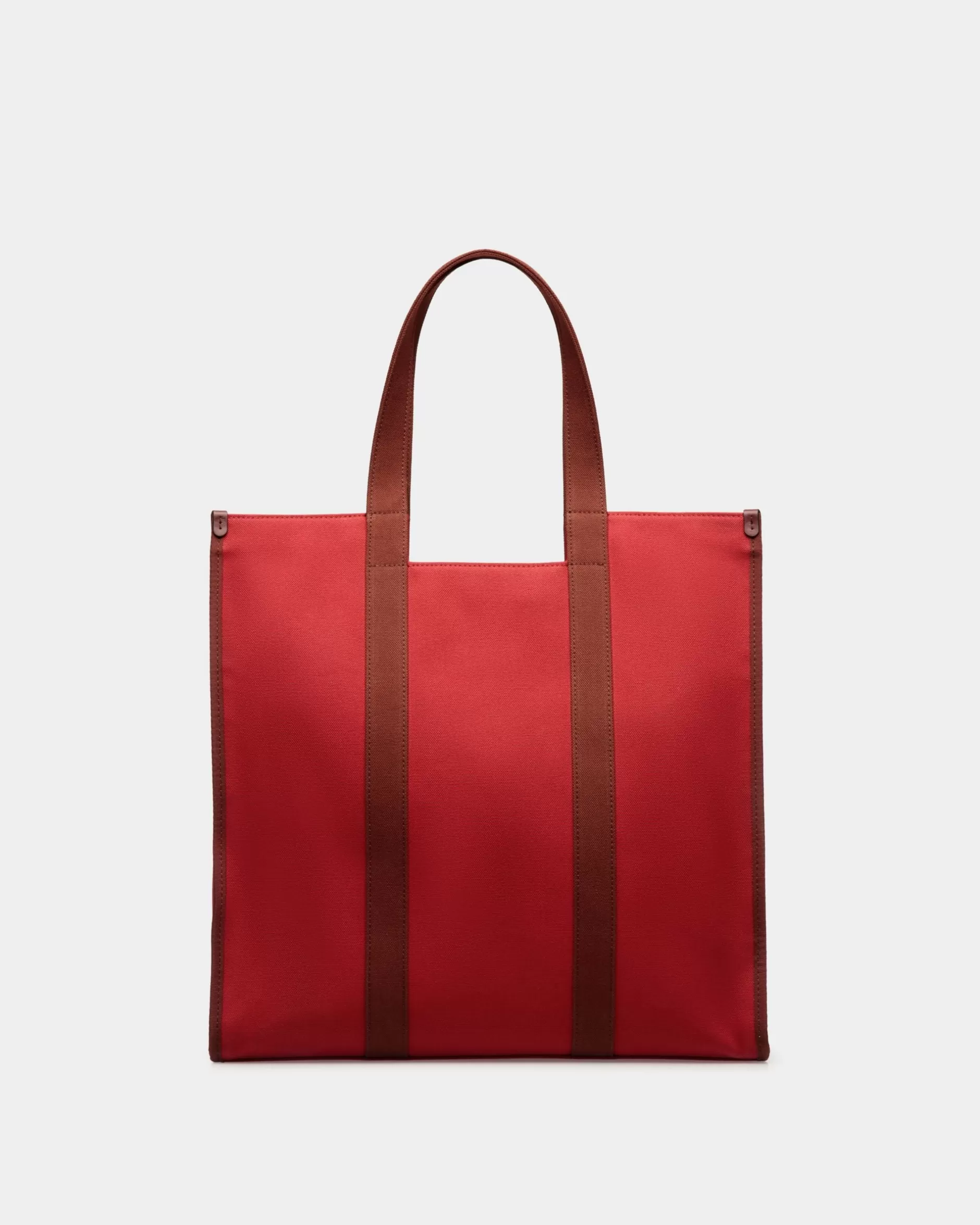 Bally Easy Tragetasche Aus Baumwollcanvas In Candy Red Rot Cheap