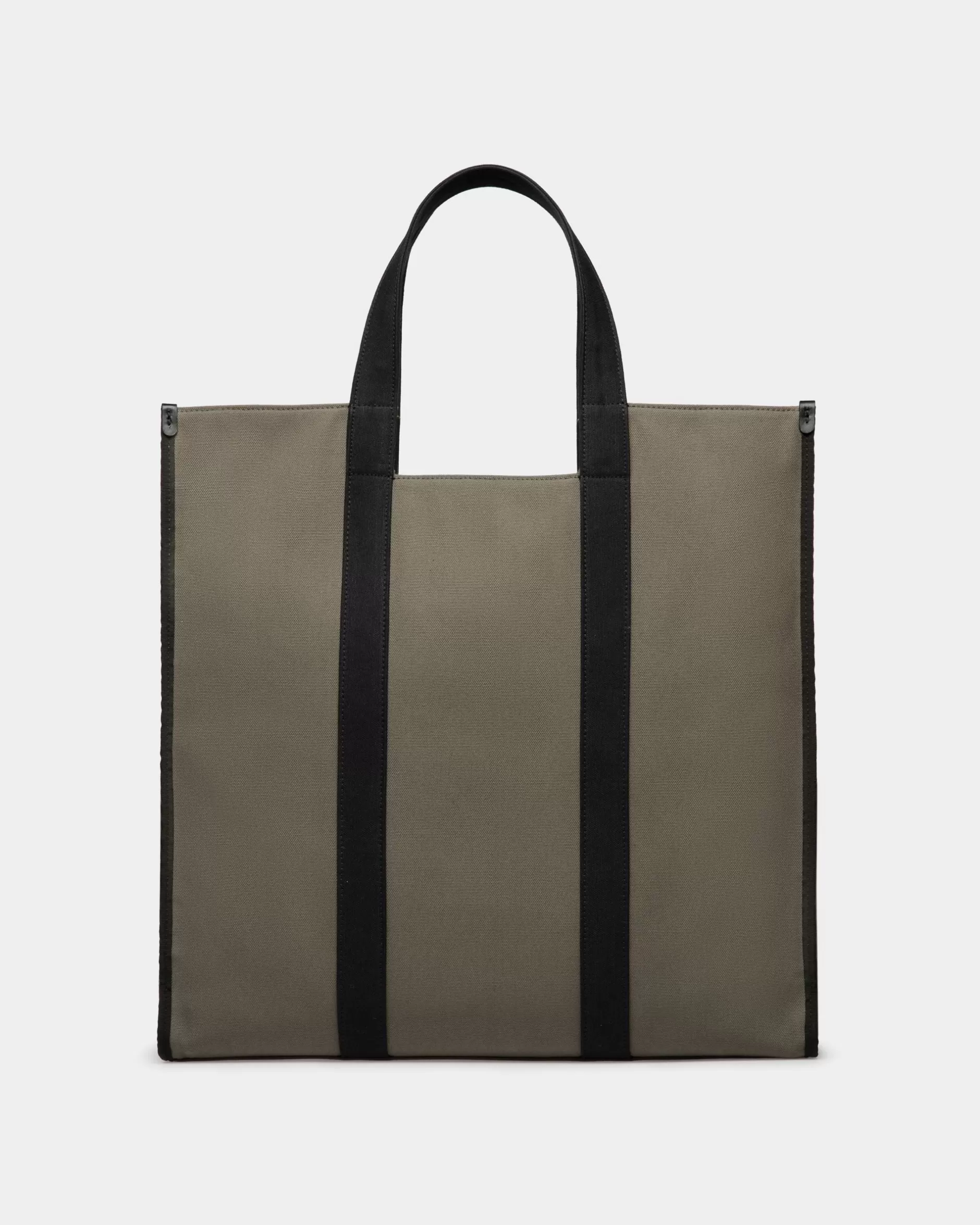 Bally Easy Tragetasche Aus Baumwollcanvas In Military Green Grün Online