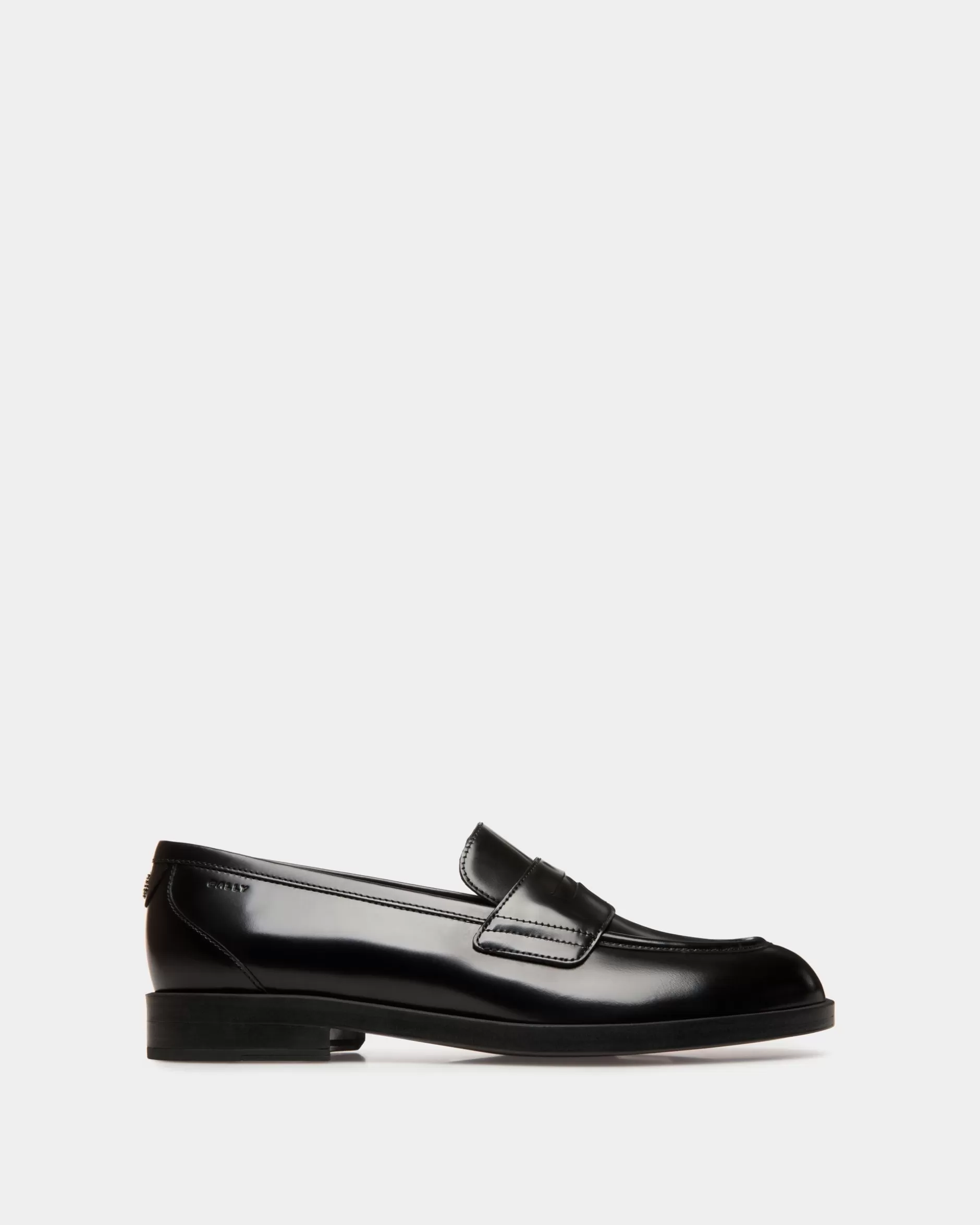 Bally Egli Loafer Aus Leder In Schwarz New