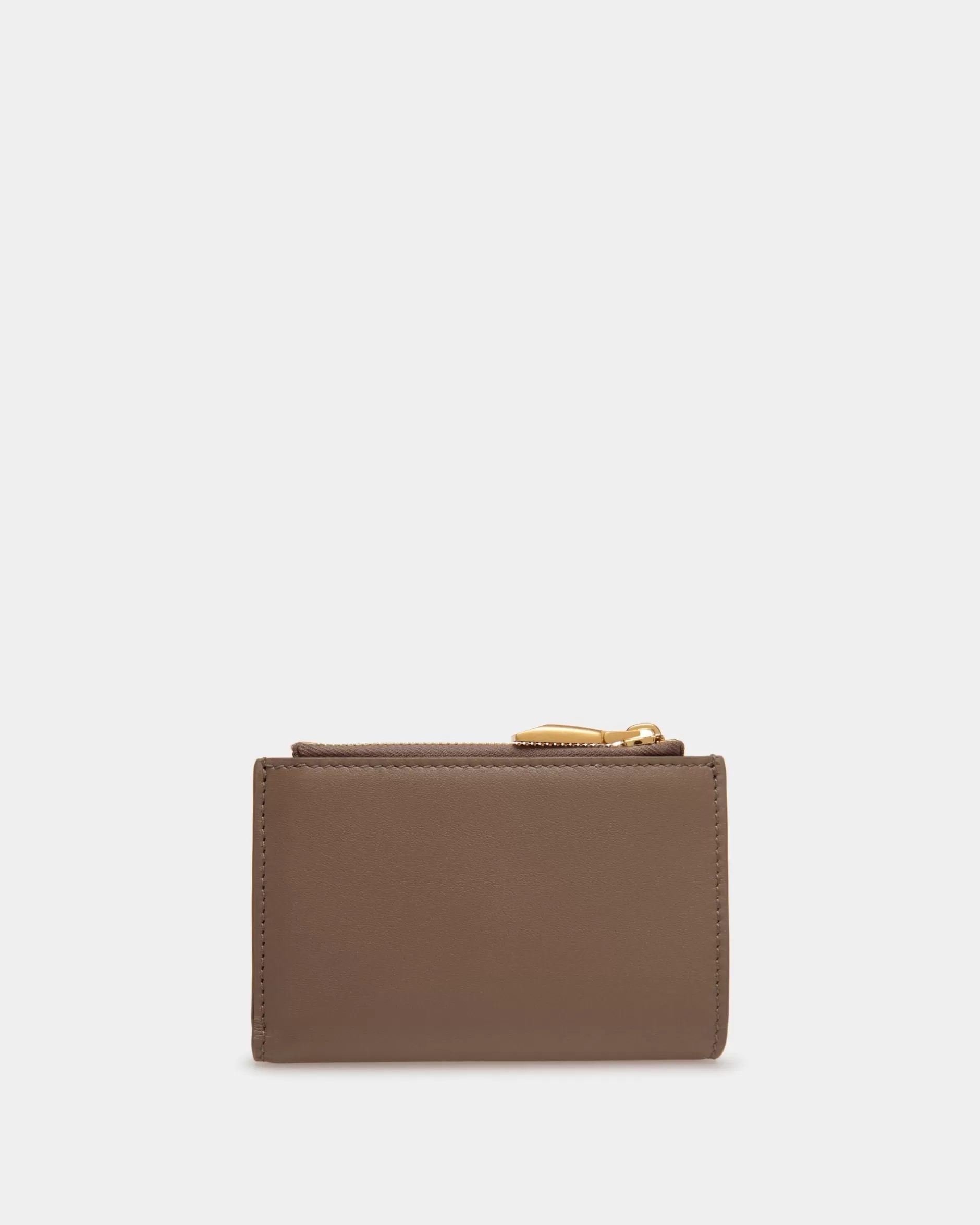 Bally Emblem Geldbörse Aus Leder In Beige Sale