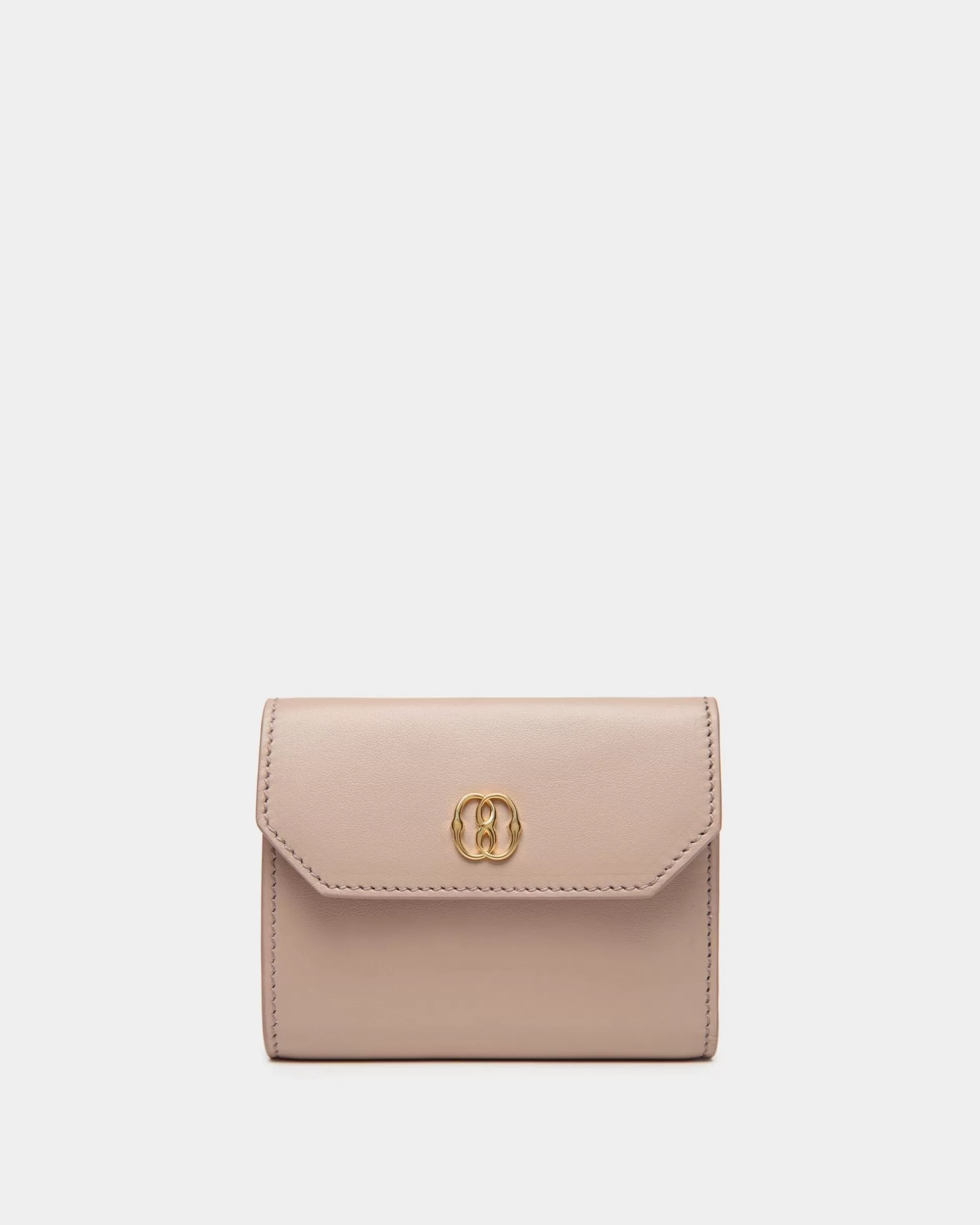 Bally Emblem Geldbörse Aus Leder In Light Beige Best