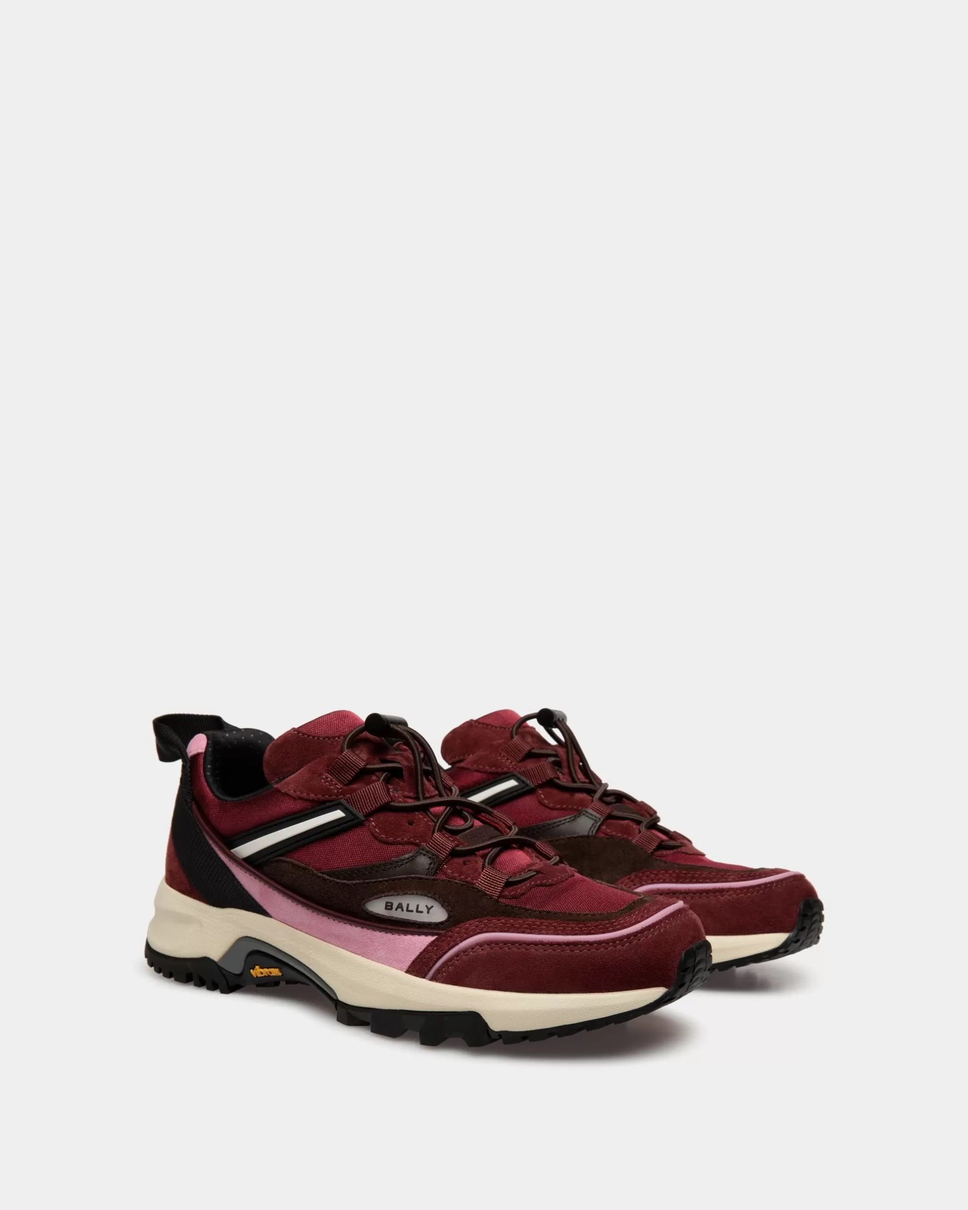 Bally Faster Sneaker Aus Nylon In Andorra Rot Shop