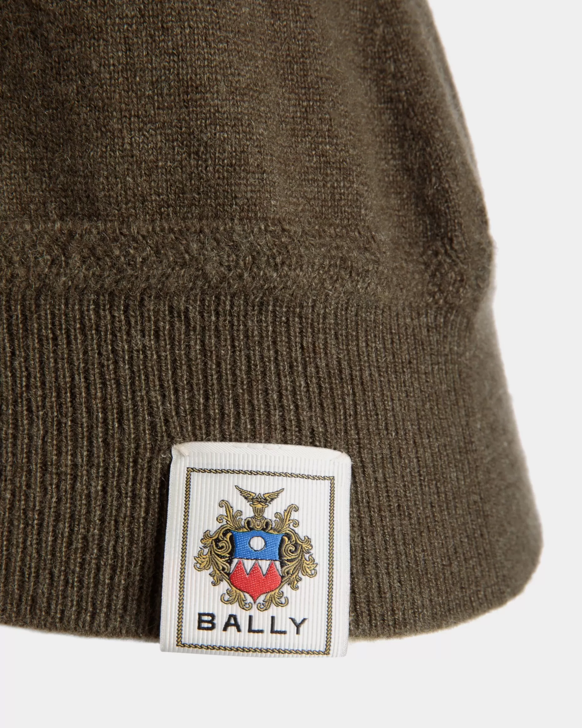 Bally Gestricktes Polo Aus Kaschmir In Military Green Grün Best