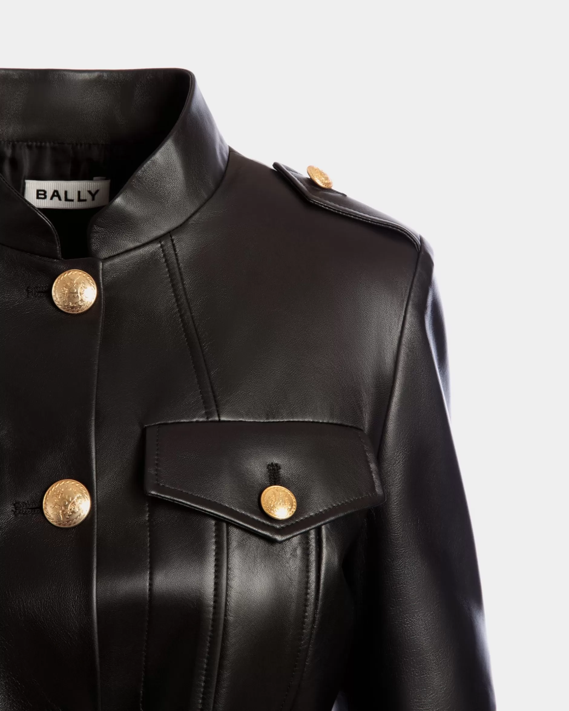 Bally Gürteljacke Aus Leder In Schwarz Best