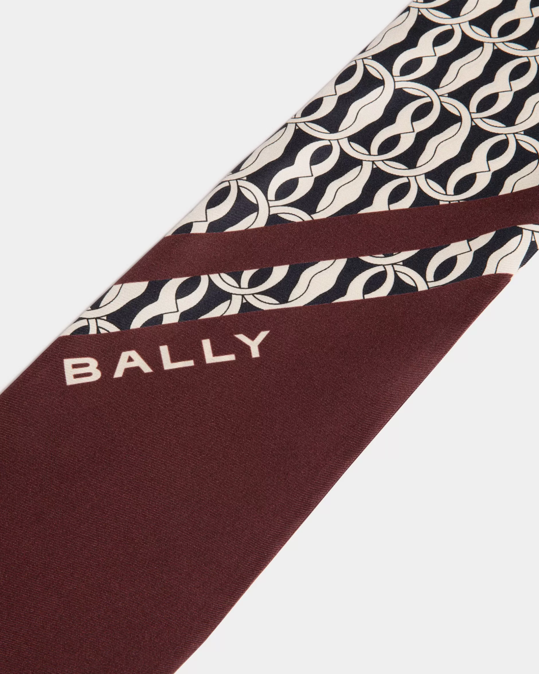 Bally Halstuch Aus Seide In Andorra Mit Emblem-Print Rot Shop