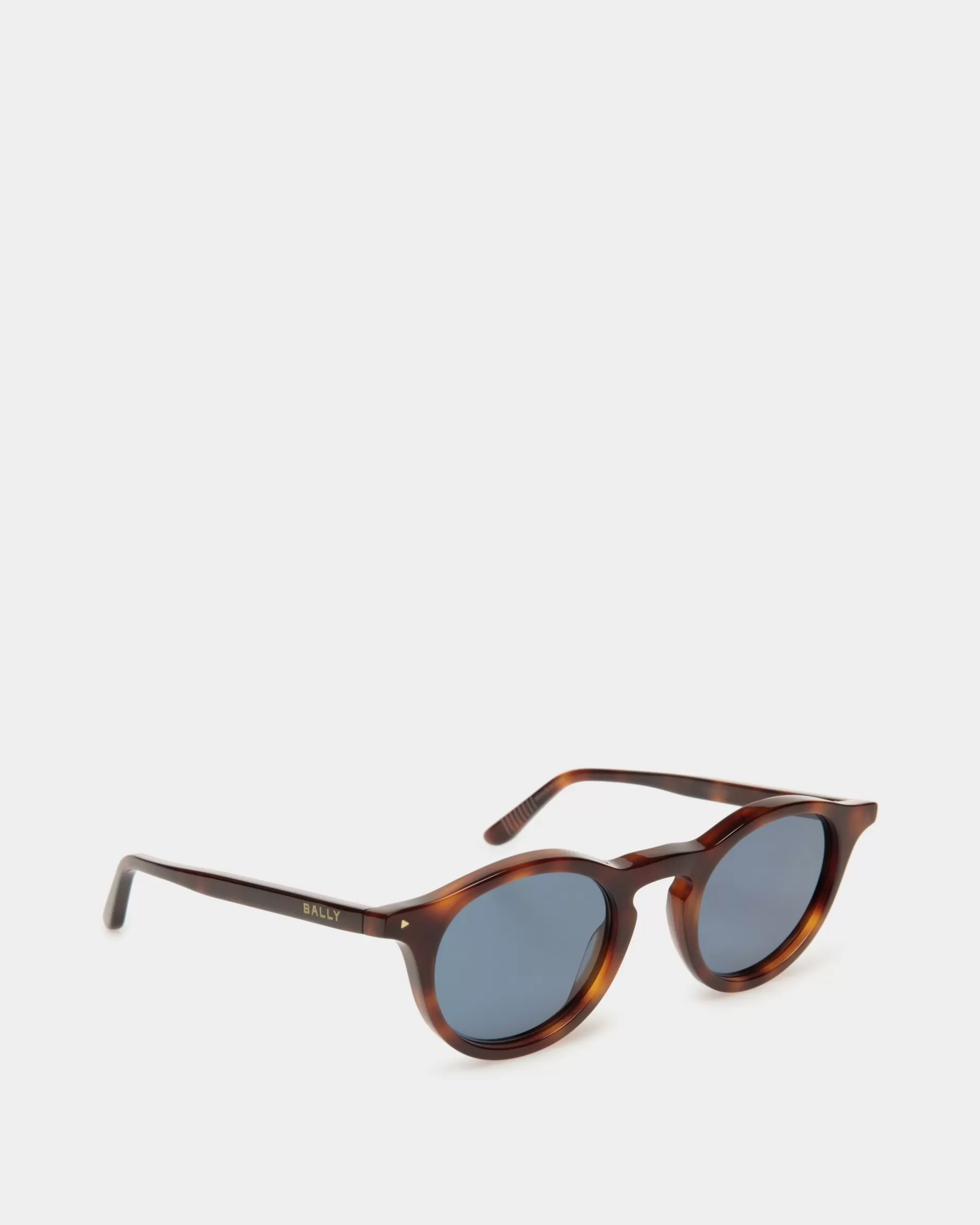 Bally Hermann Sonnenbrille Aus Acetat In Havana Braun Hot