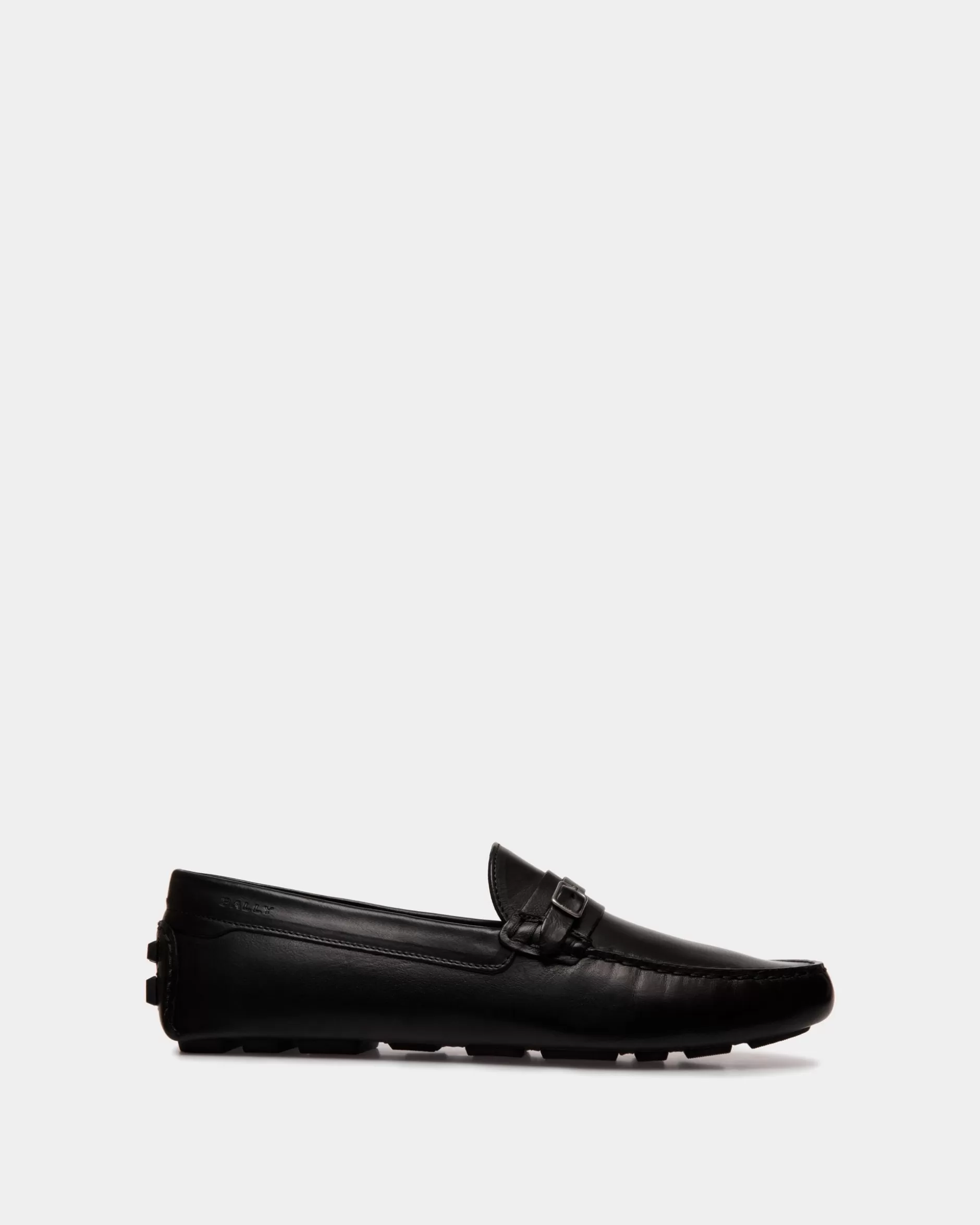 Bally Kerbs Driver-Schuh Aus Leder In Schwarz Shop