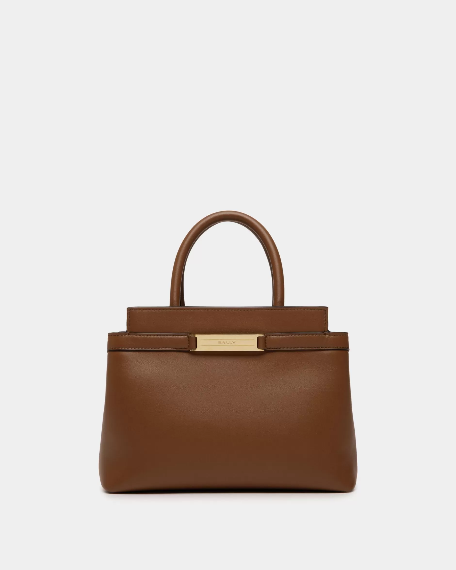 Bally Kleine Deco Tragetasche Aus Leder In Braun Outlet