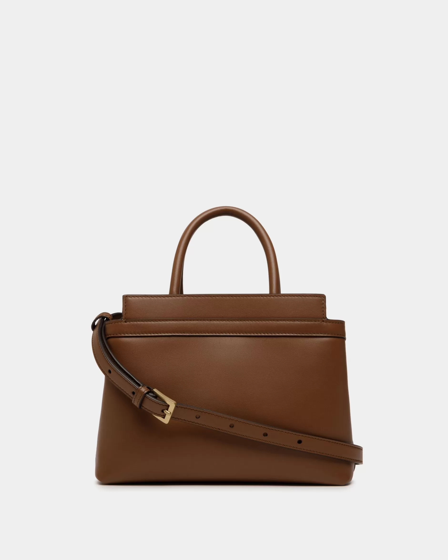 Bally Kleine Deco Tragetasche Aus Leder In Braun Outlet