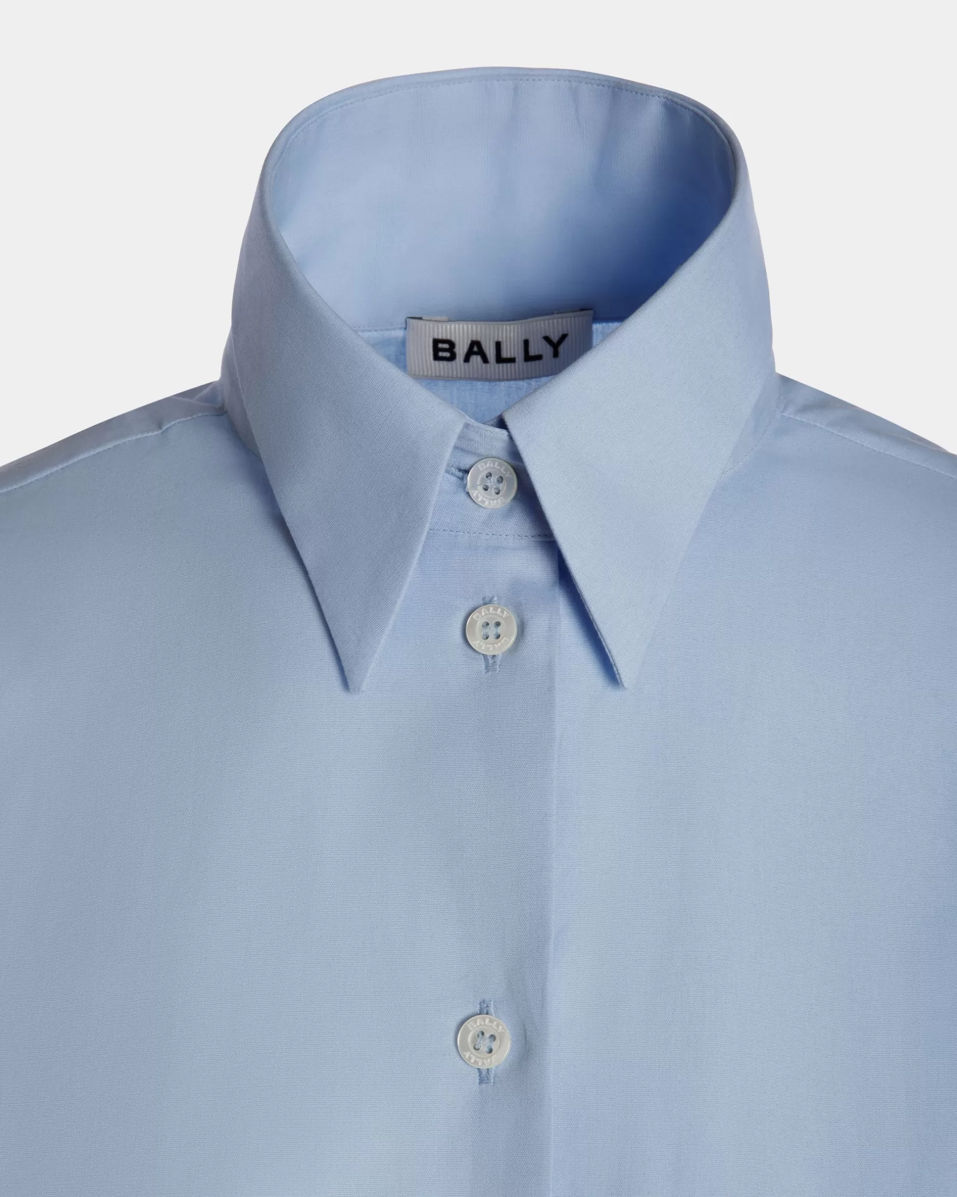 Bally Langärmeliges Hemd Aus Baumwolle In Light Blue Blau Cheap