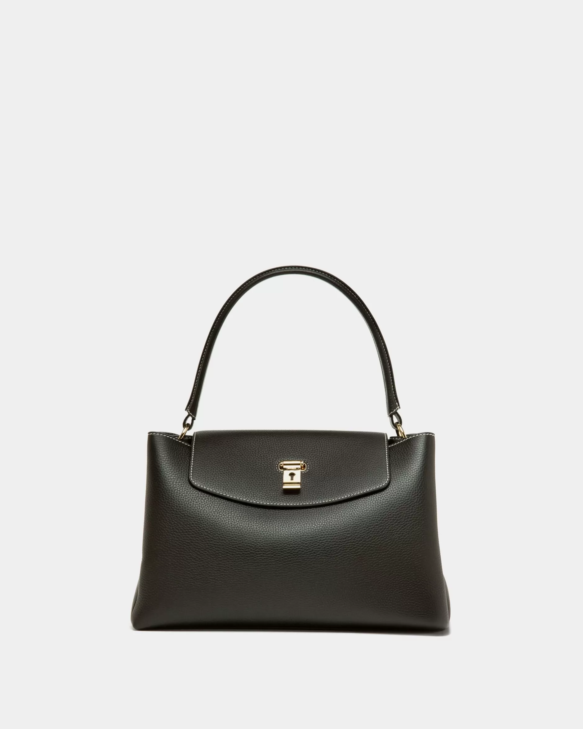 Bally Layka Henkeltasche Aus em Leder Schwarz Store