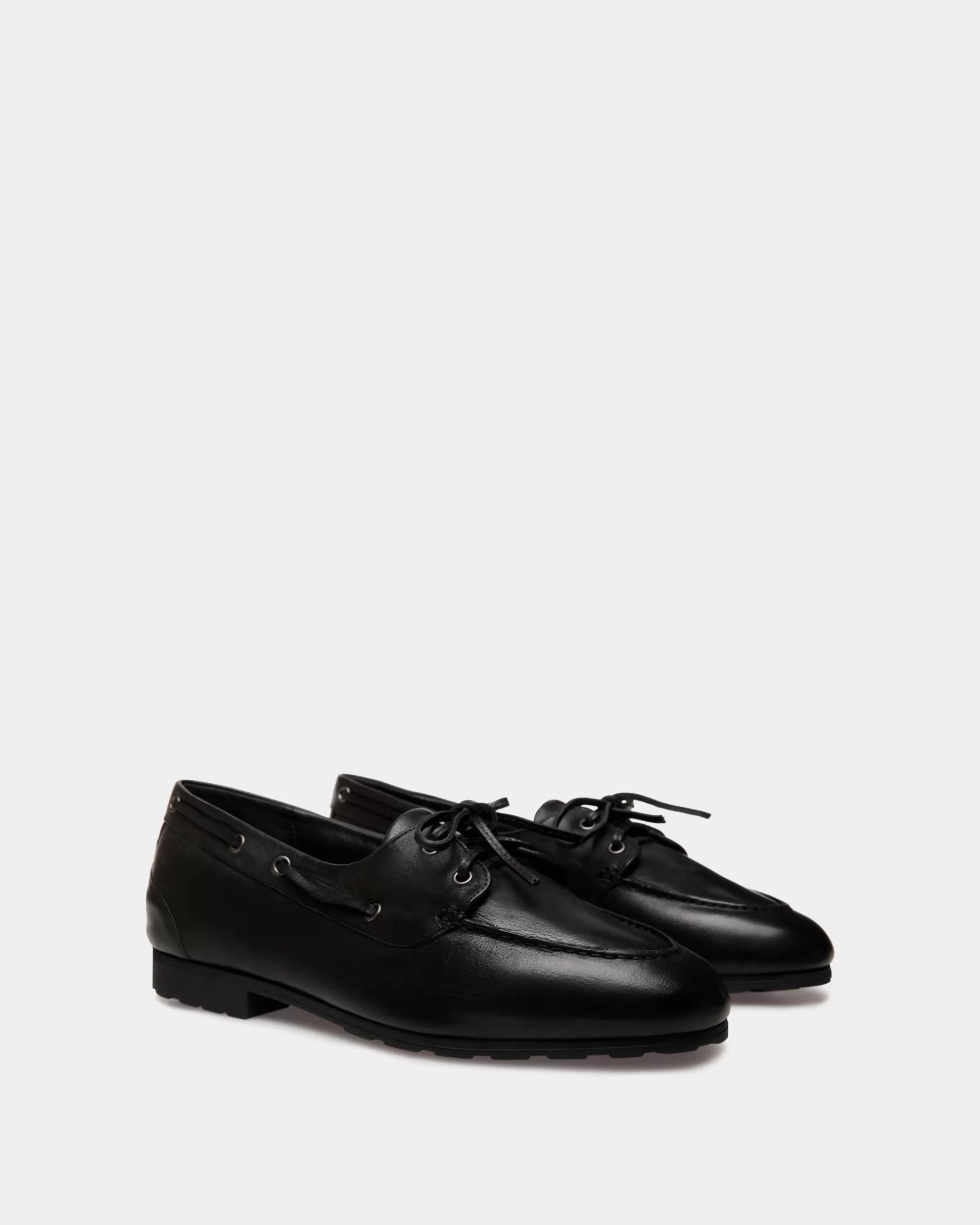 Bally Loafer Plume Aus Leder In Schwarz Outlet