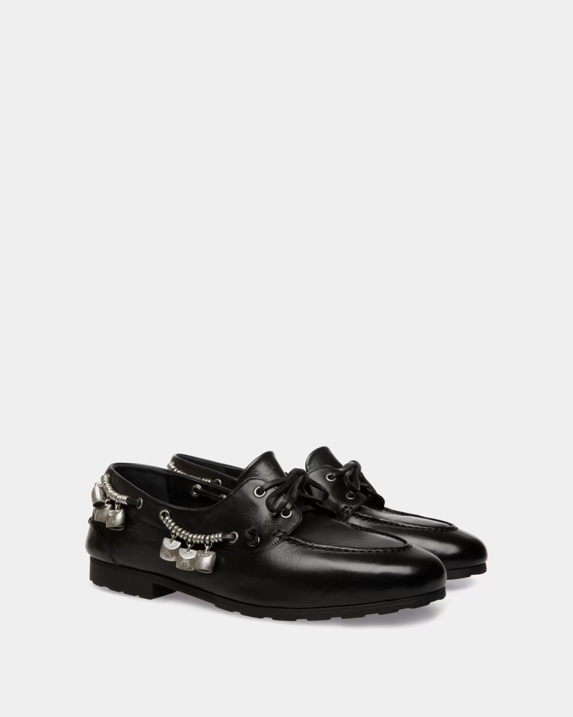 Bally Loafer Plume Aus Leder In Schwarz Flash Sale