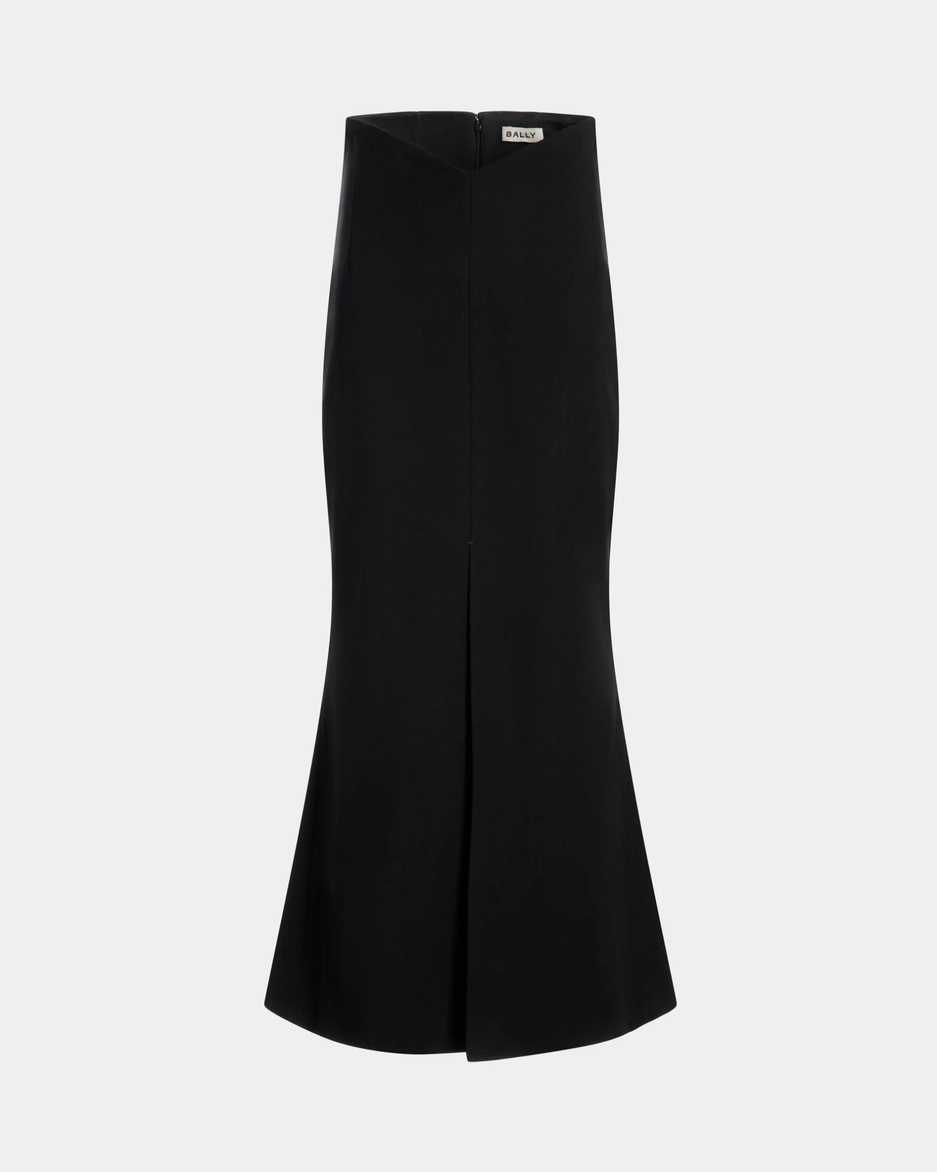 Bally Long Skirt In Black Wool Blend Schwarz Best Sale